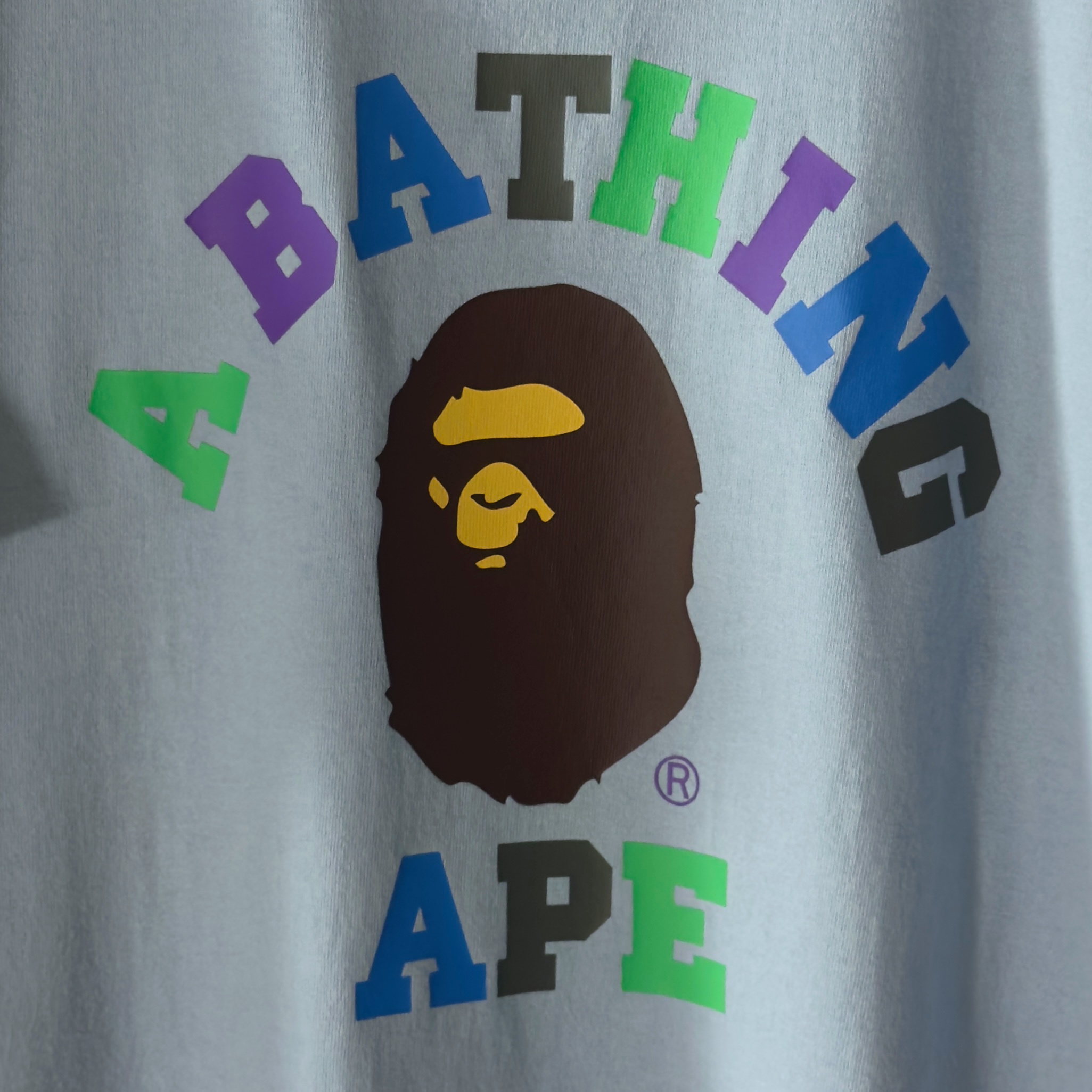 (L) Bape Colors College Tee Sax 2023