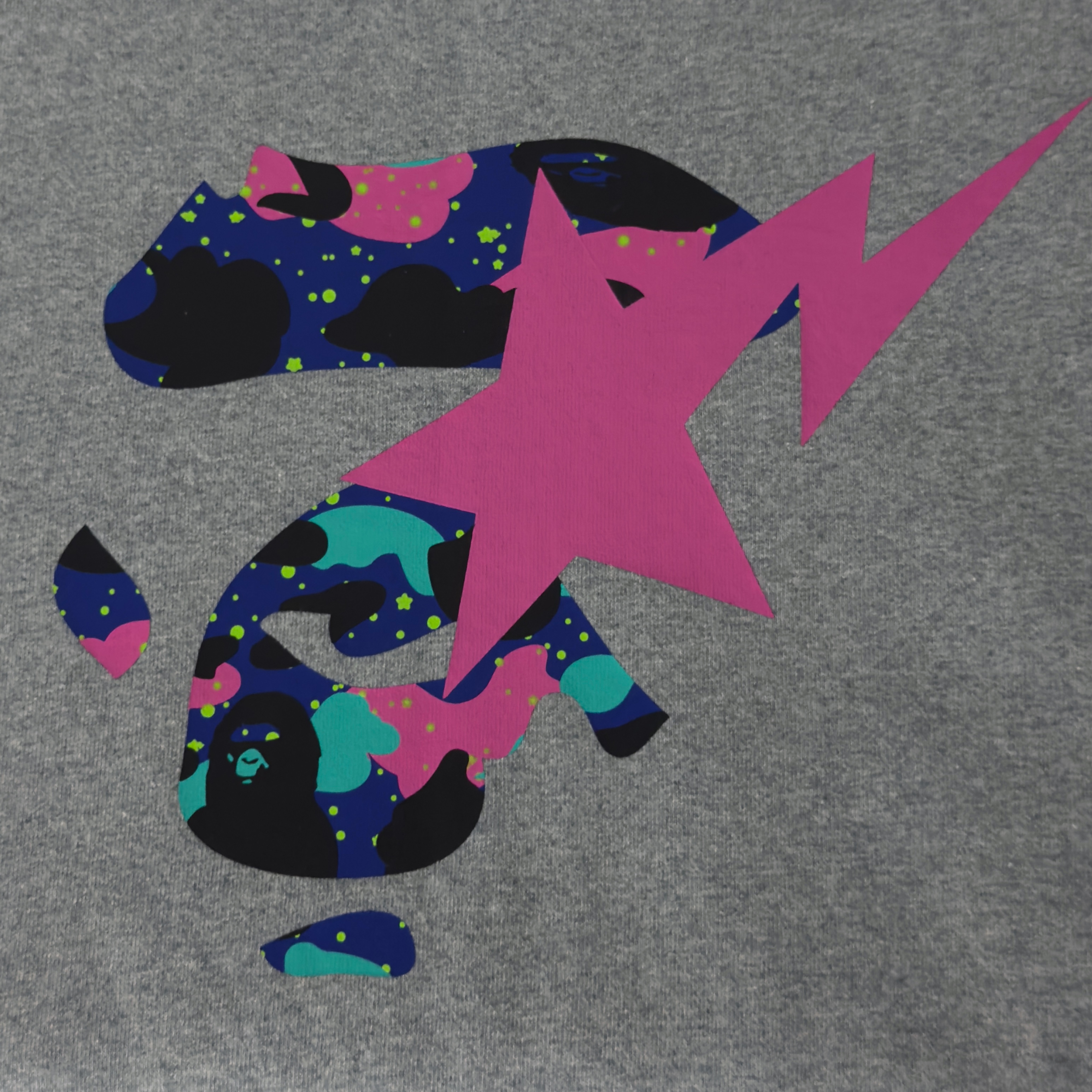 (L) Bape x Kid Cudi Crewneck Gray 2021