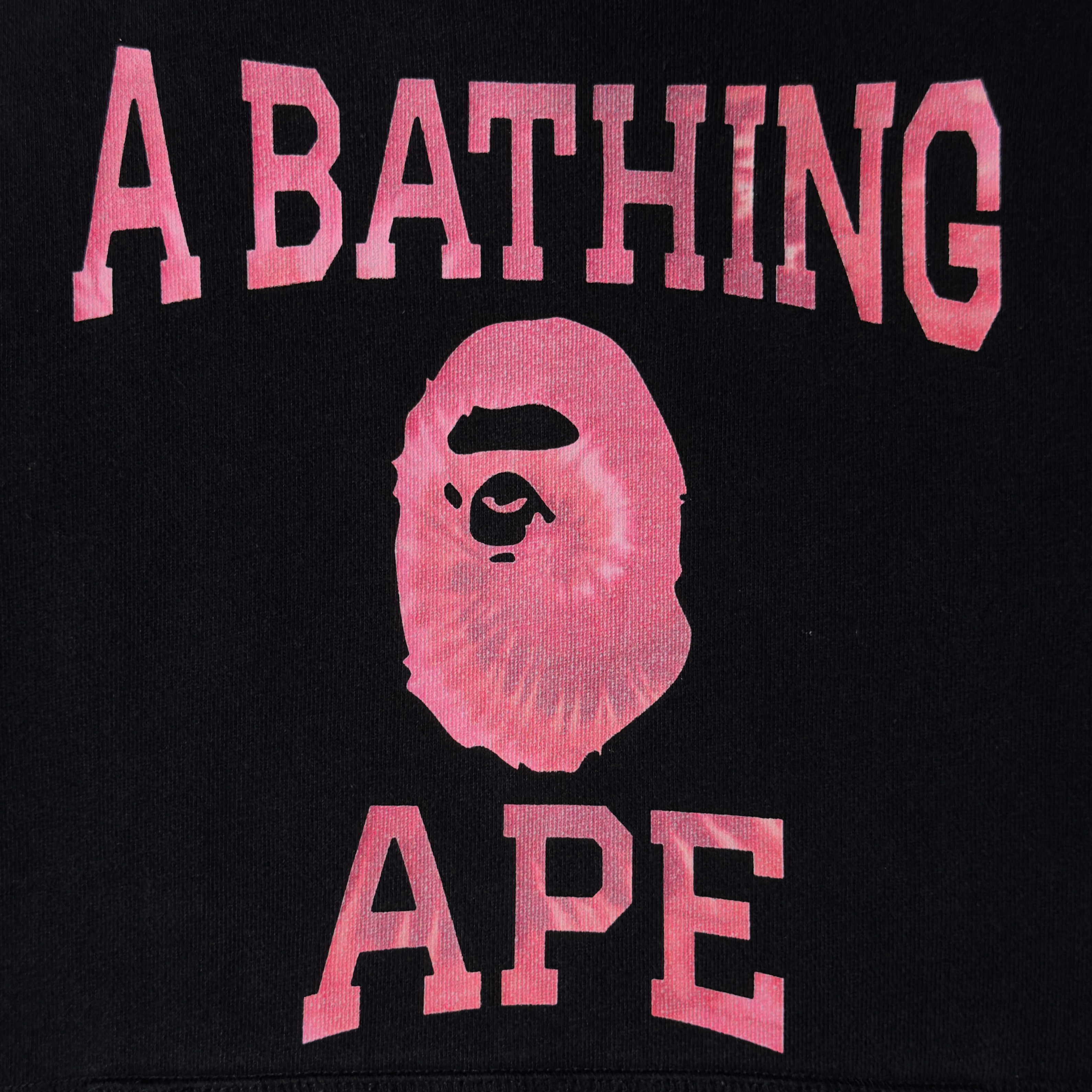 (S) Bape Tie Dye Hoodie Black/Red 2020