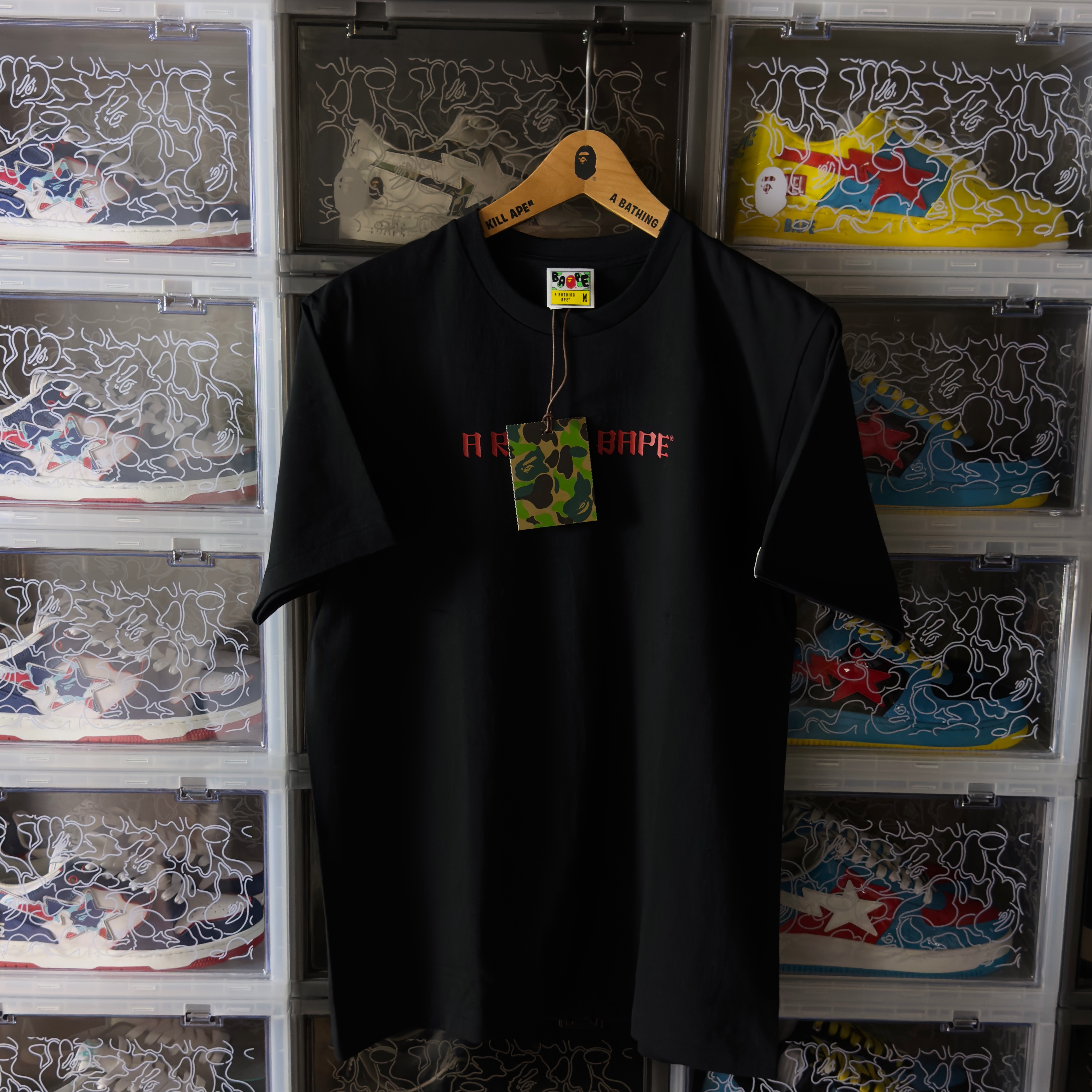 (M) Bape A Rising Bape Dragon Tee Black 2024