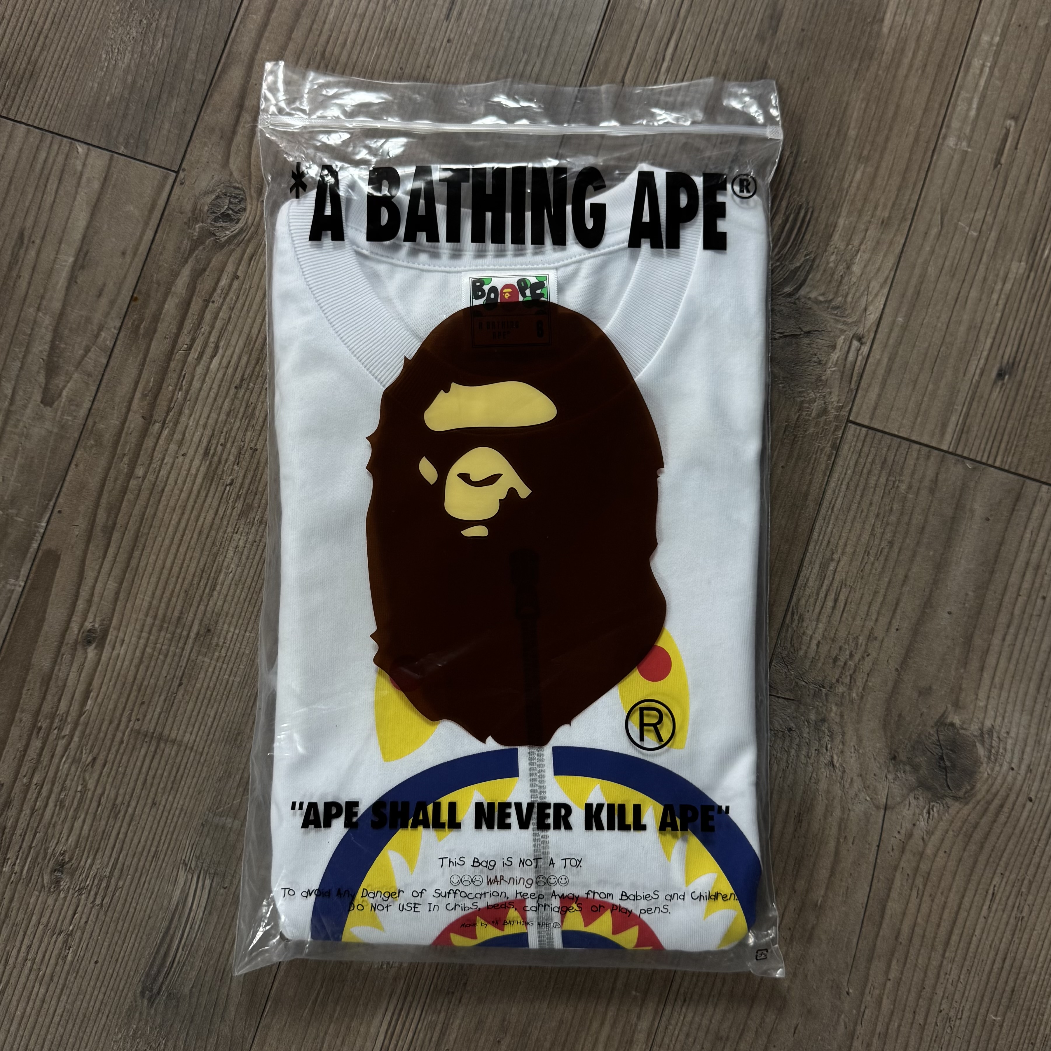 (S) Bape Shark Japan Exclusive Tee White