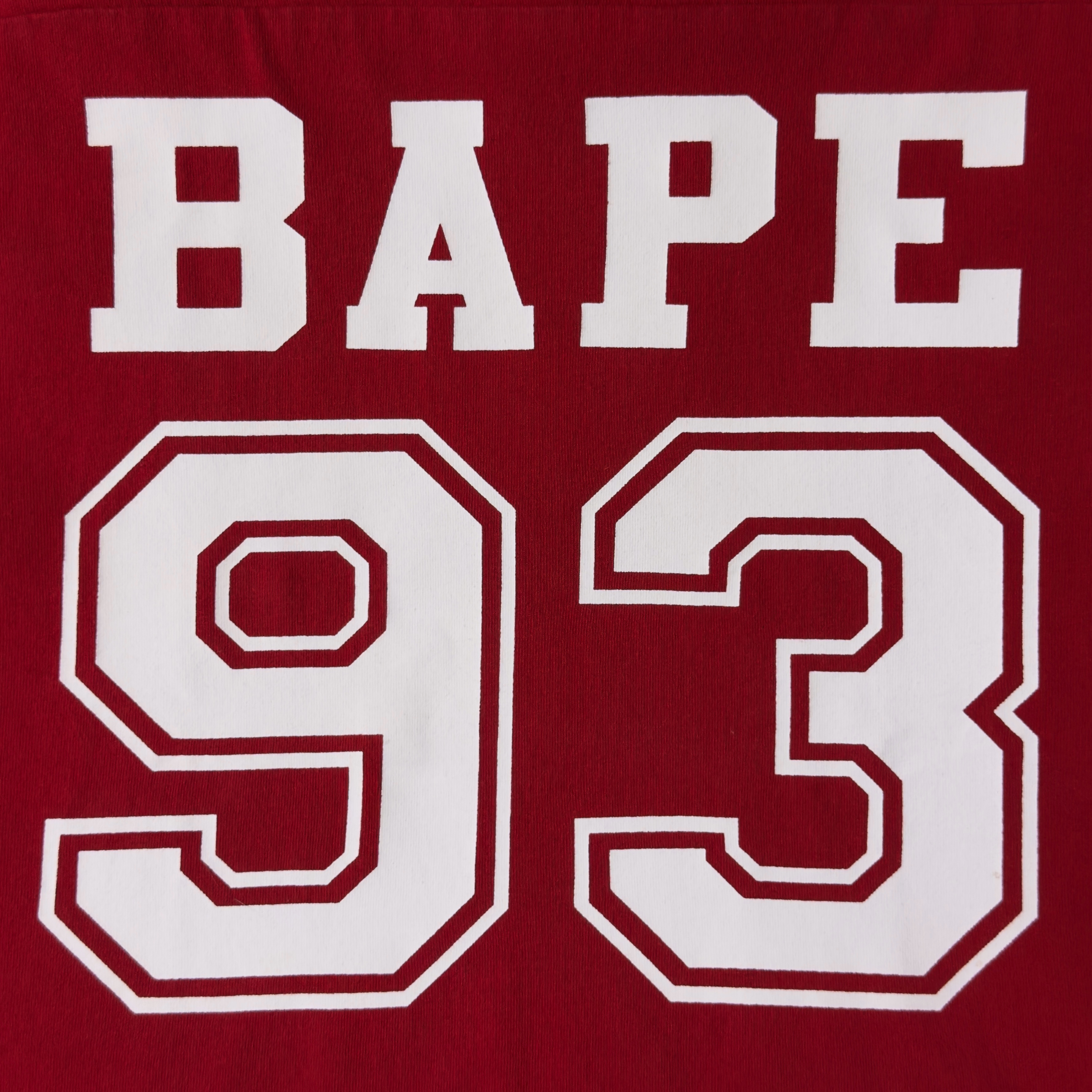 (M) Bape Football 93 Tee Red