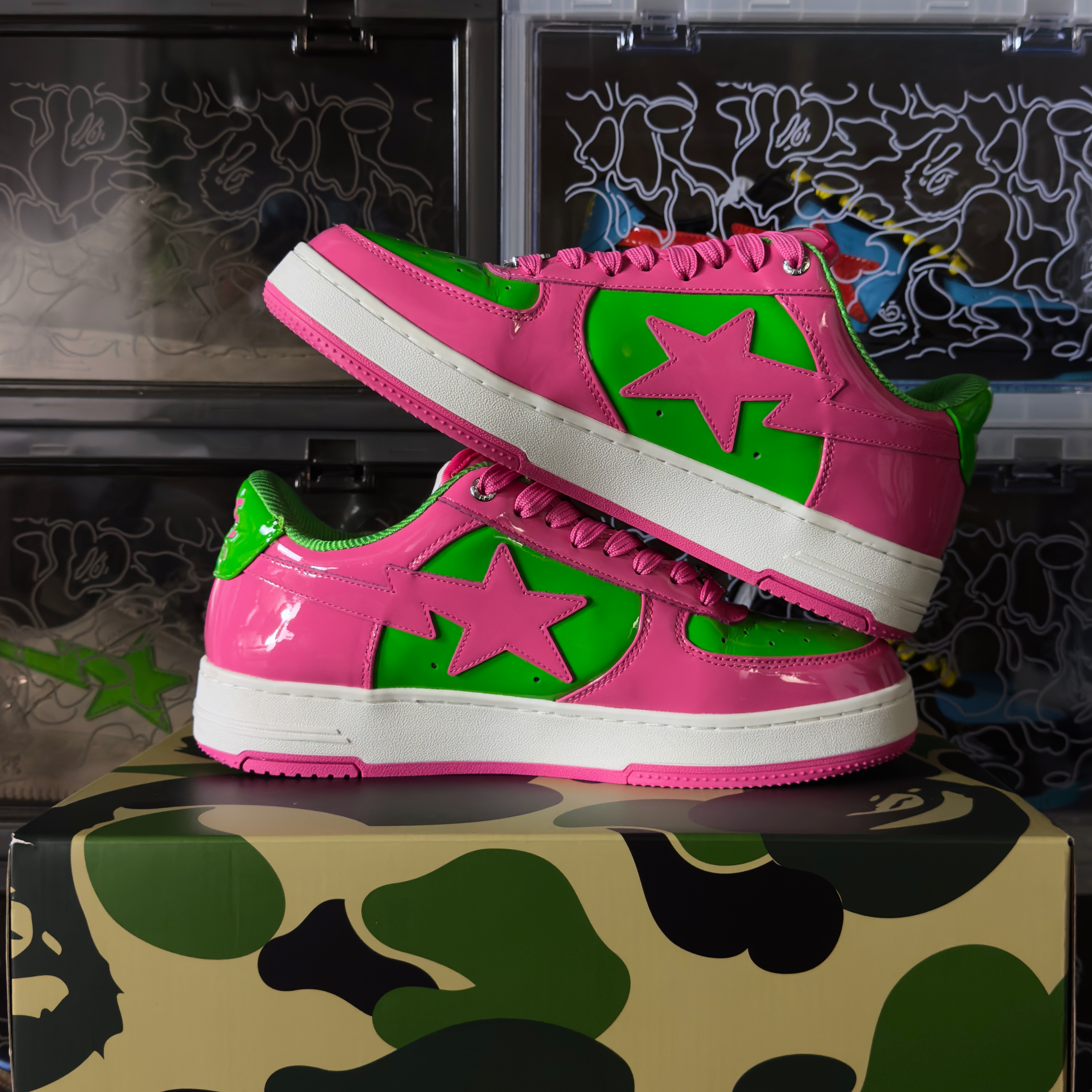 (44) A Bathing Ape Bapesta #1 Pink 2025