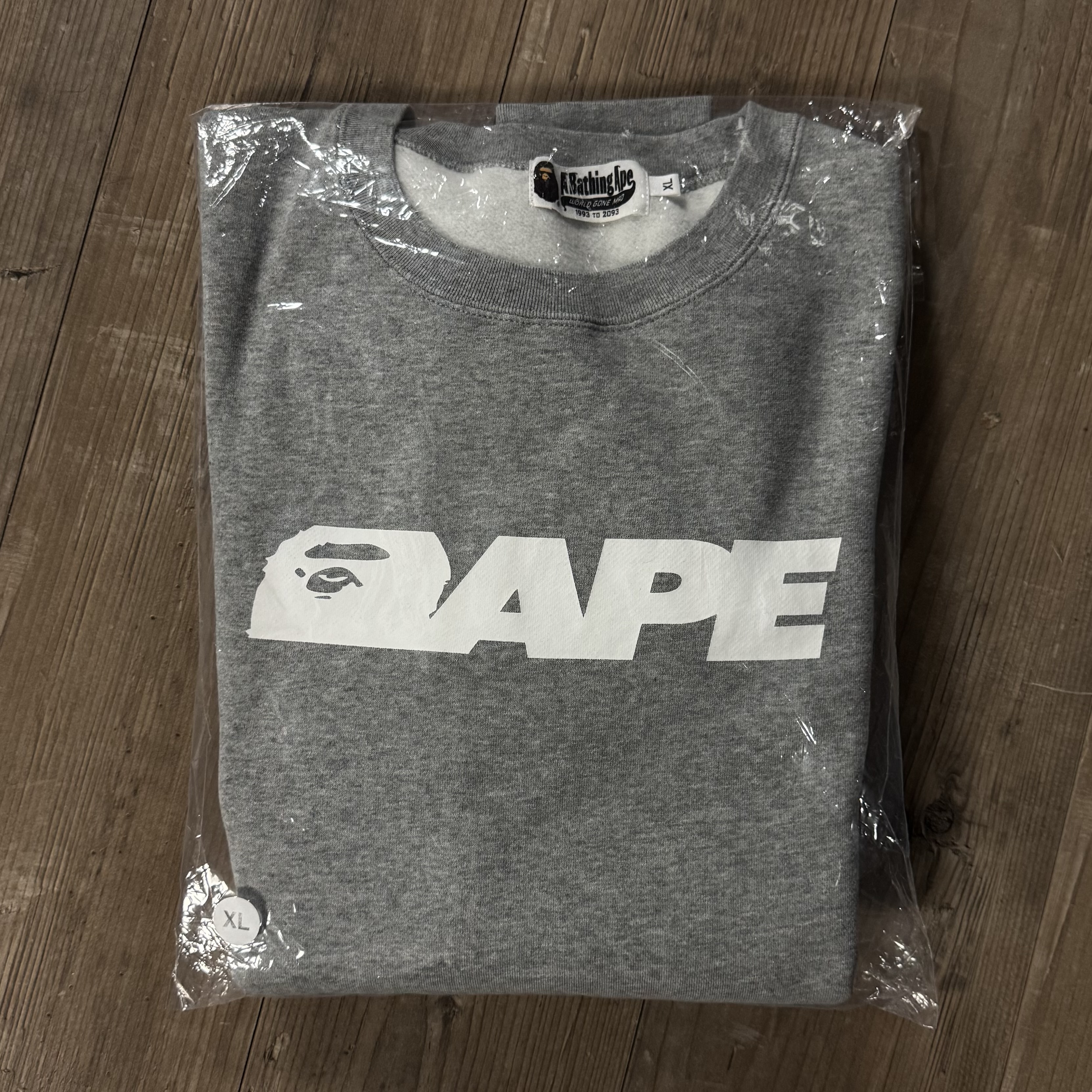 (XL) Bape Premium Happy New Year Crewneck Grey 2023