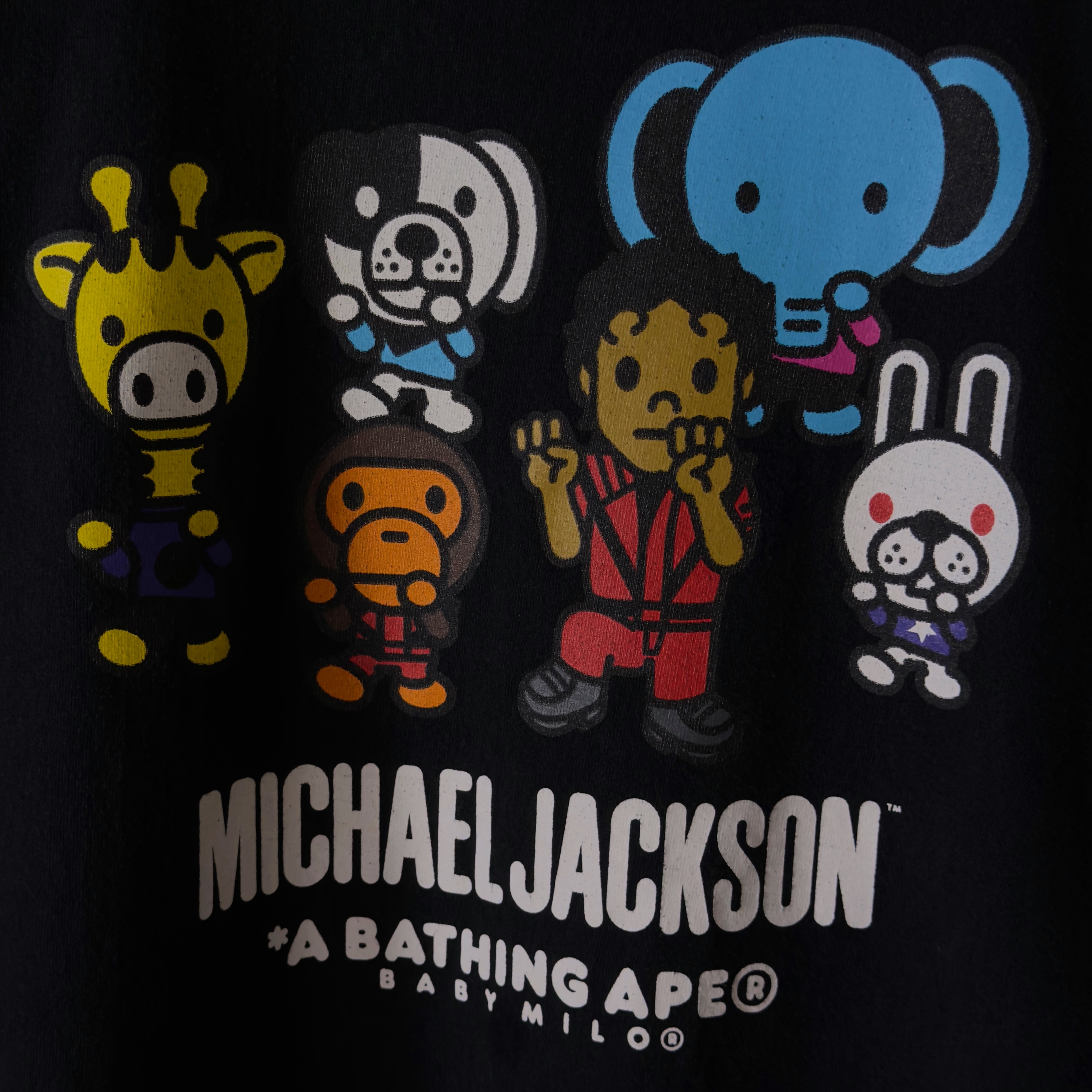 (S) Bape x Michael Jackson Baby Milo Tee Black 2023