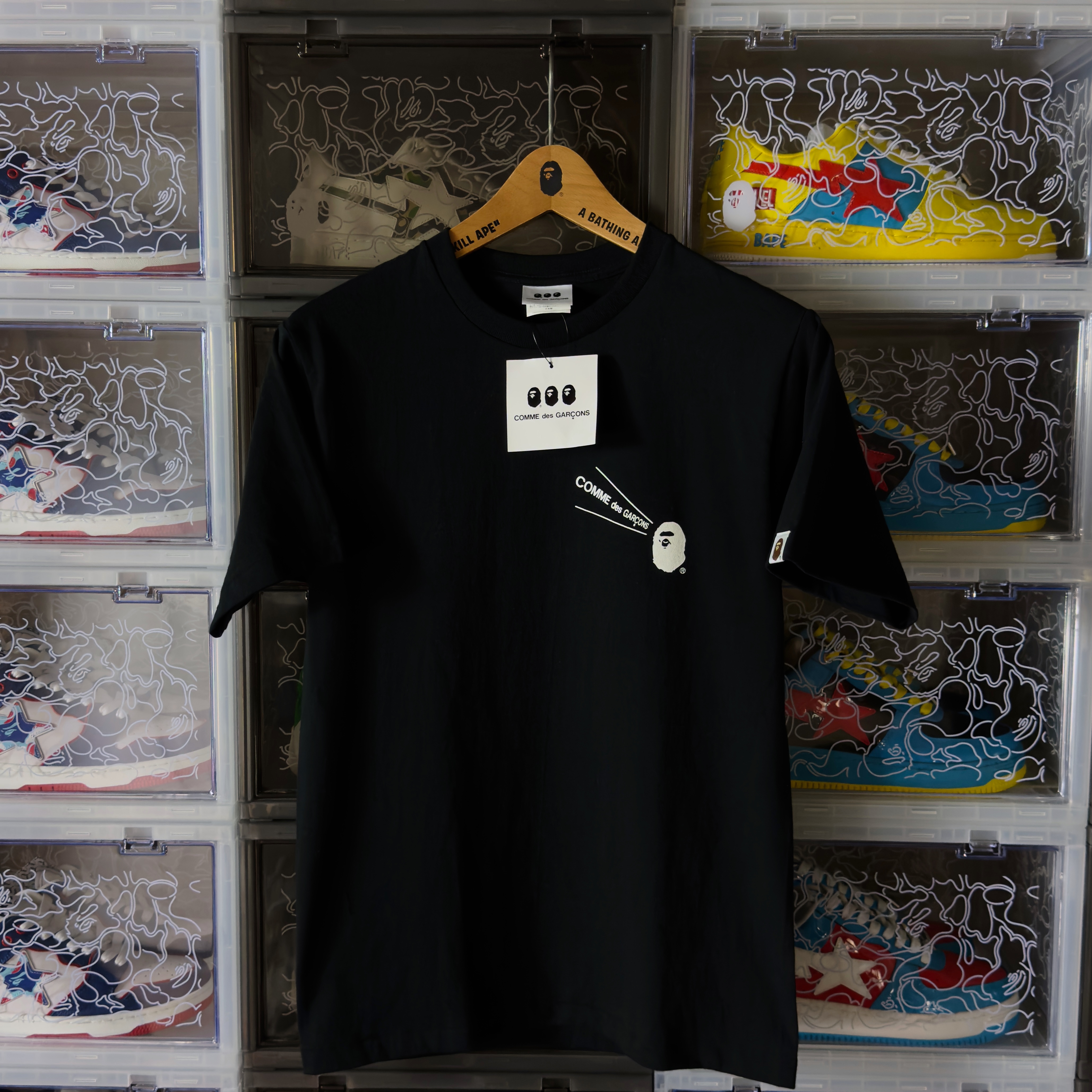 (S) Bape x CDG Osaka Tee Black 2020