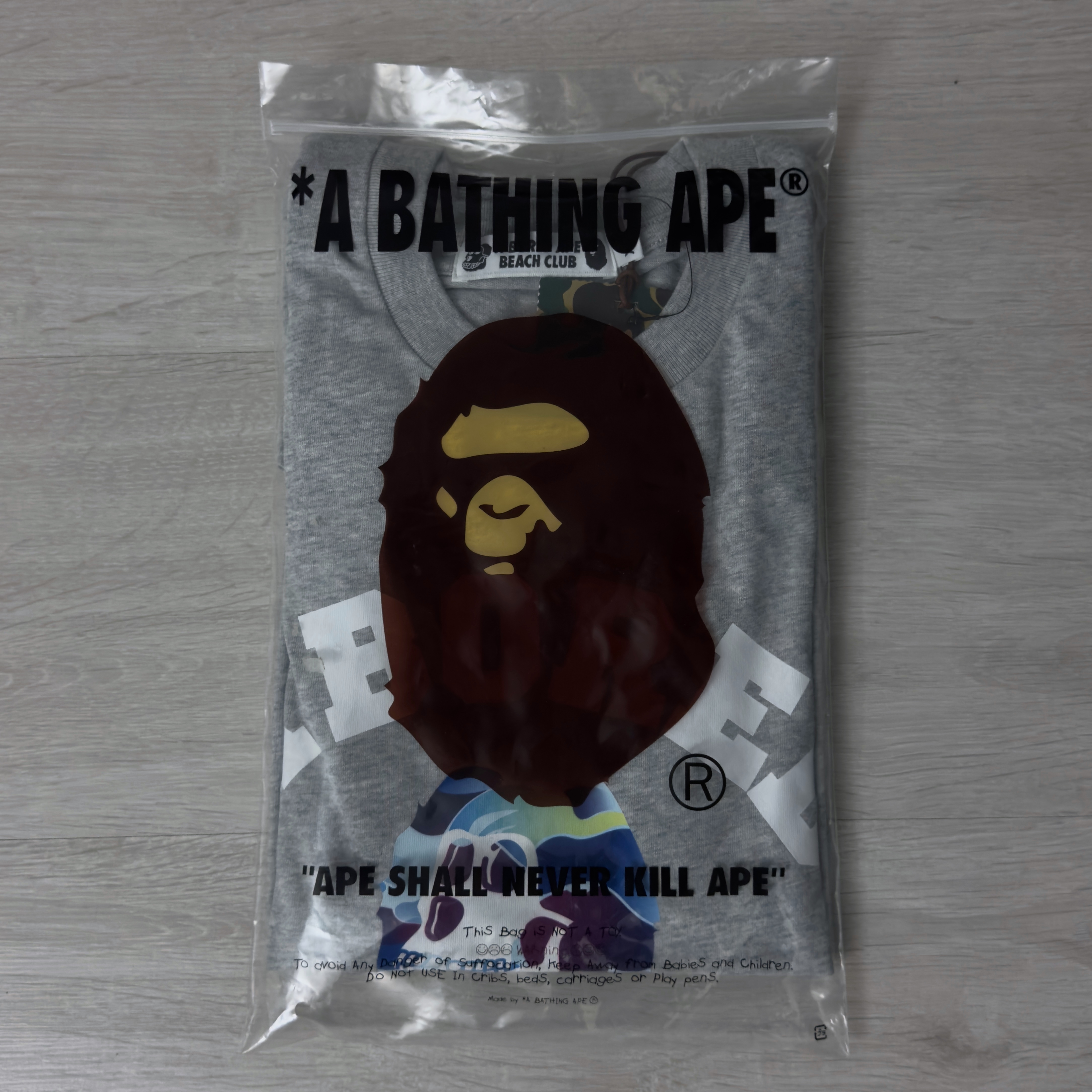 (XL) Bape x Bored Ape Yacht Club Concept Tee Gray 2024