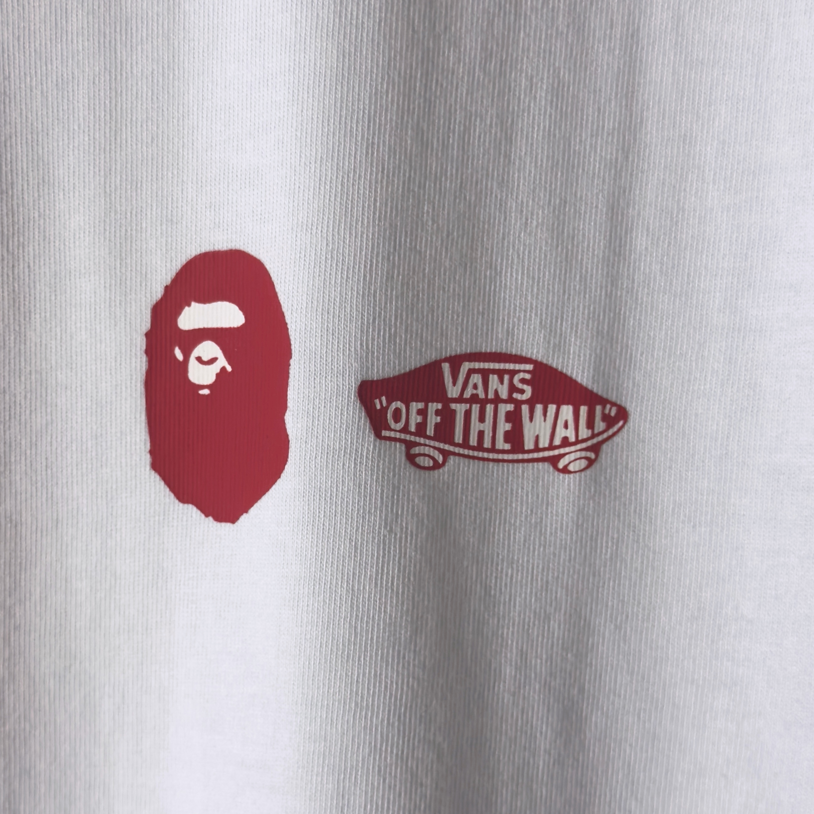 (M/L) Bape x Vans SK8 Hi Tee White 2022