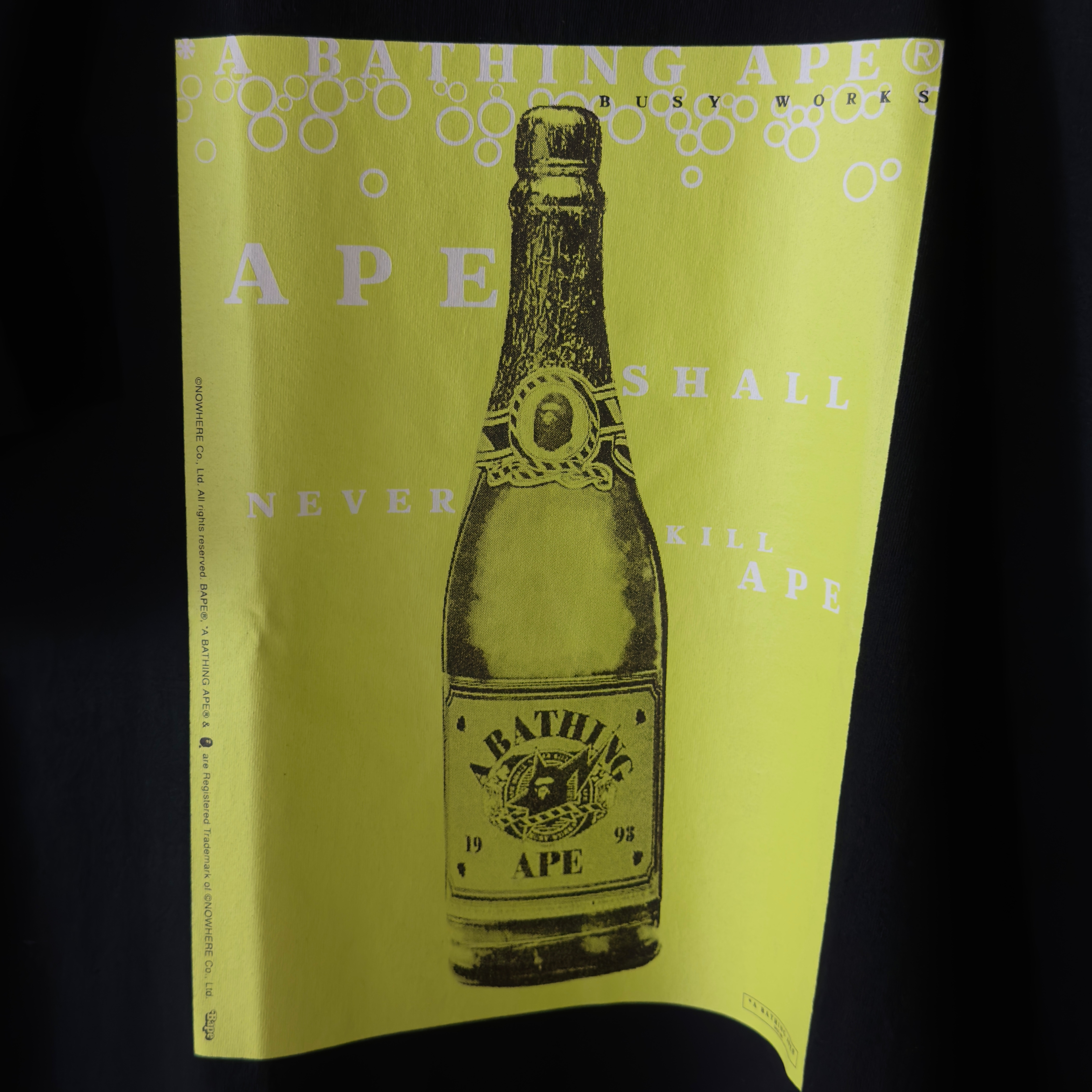 (M) Bape Champagne Tee Black 2021