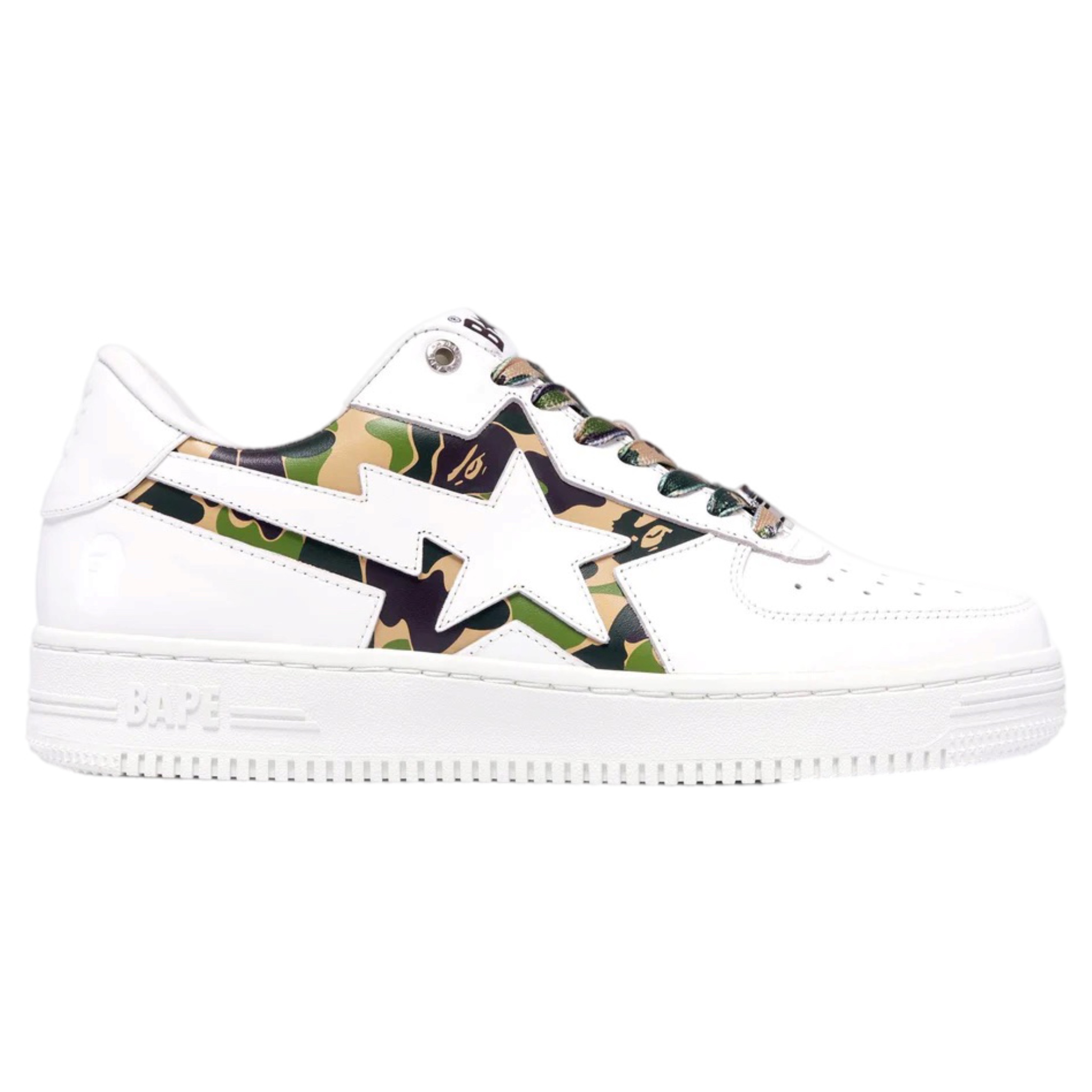 (42,5) A Bathing Ape Bapesta ABC Camo White/Green 2025