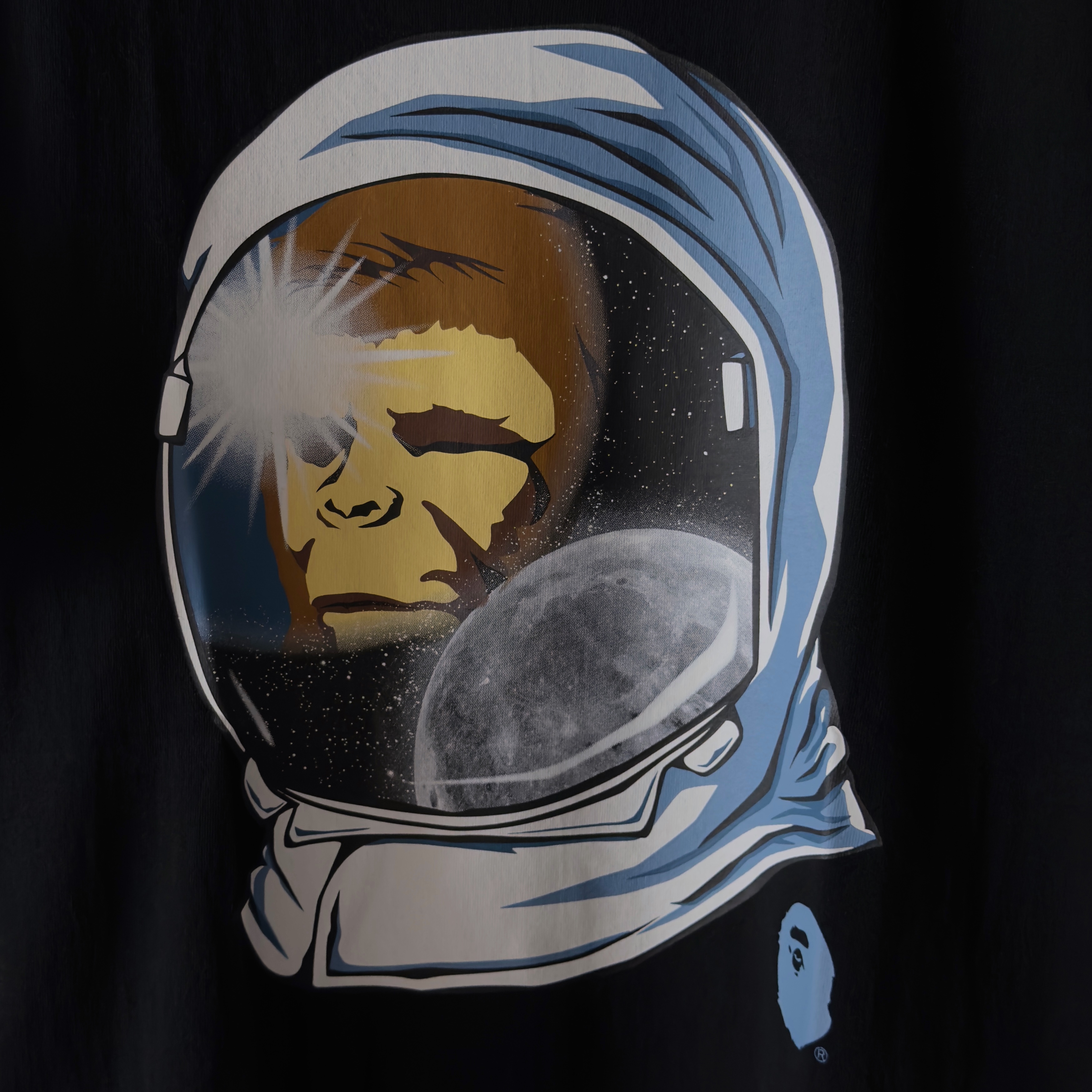 (S/M) Bape Space Ape Tee Black 2024