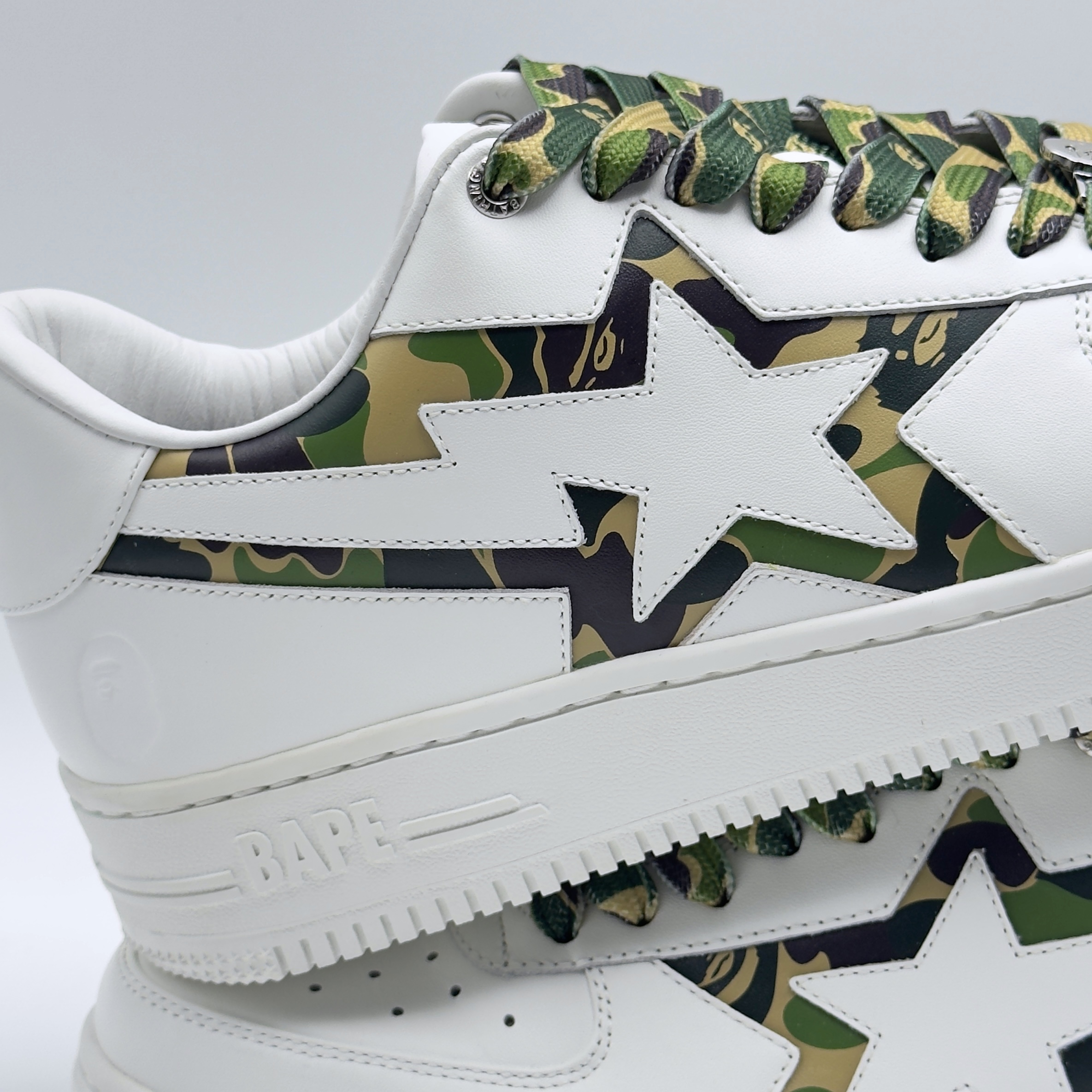 (42,5) A Bathing Ape Bapesta ABC Camo White/Green 2025