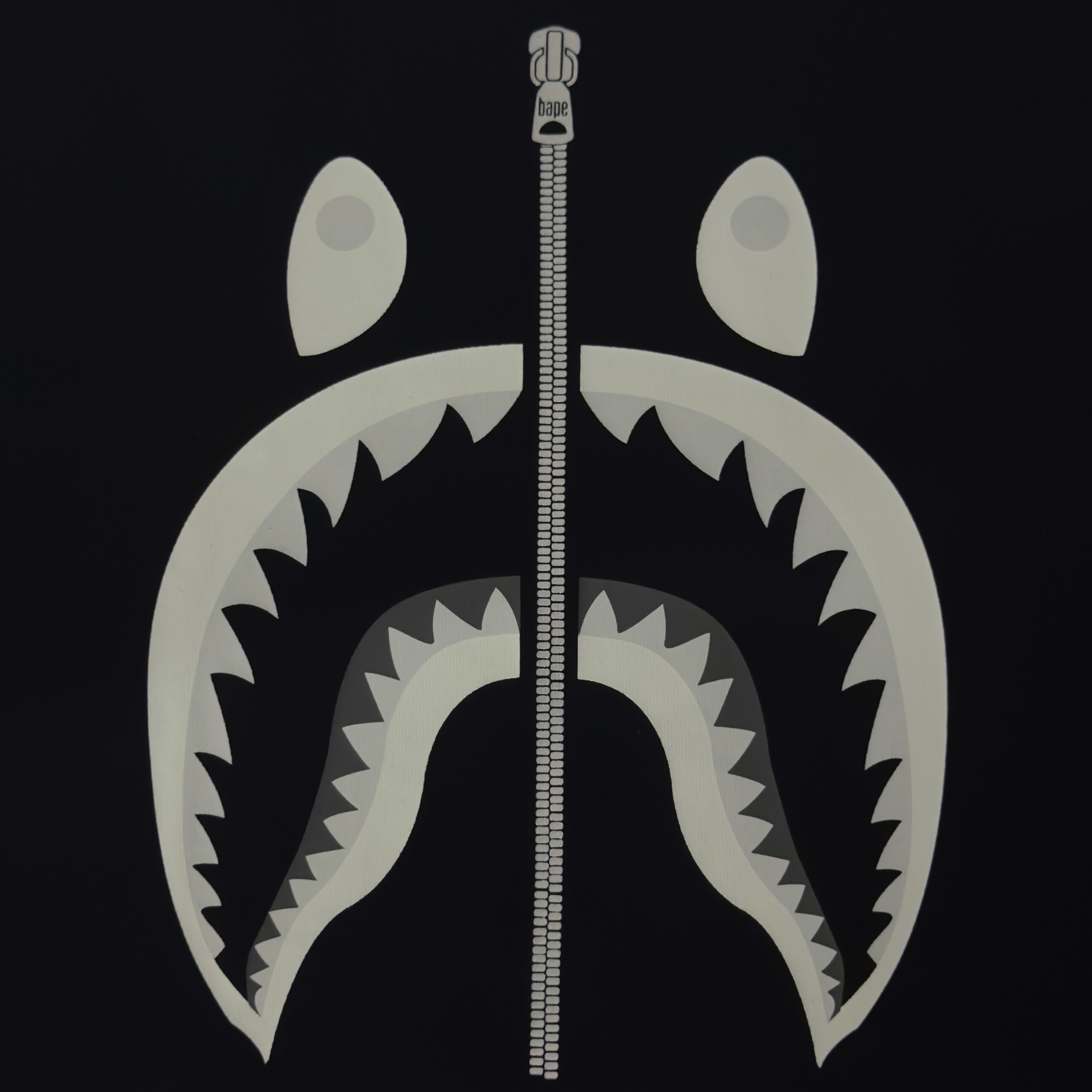 (M) Bape Shark #2 Tee Black 2024