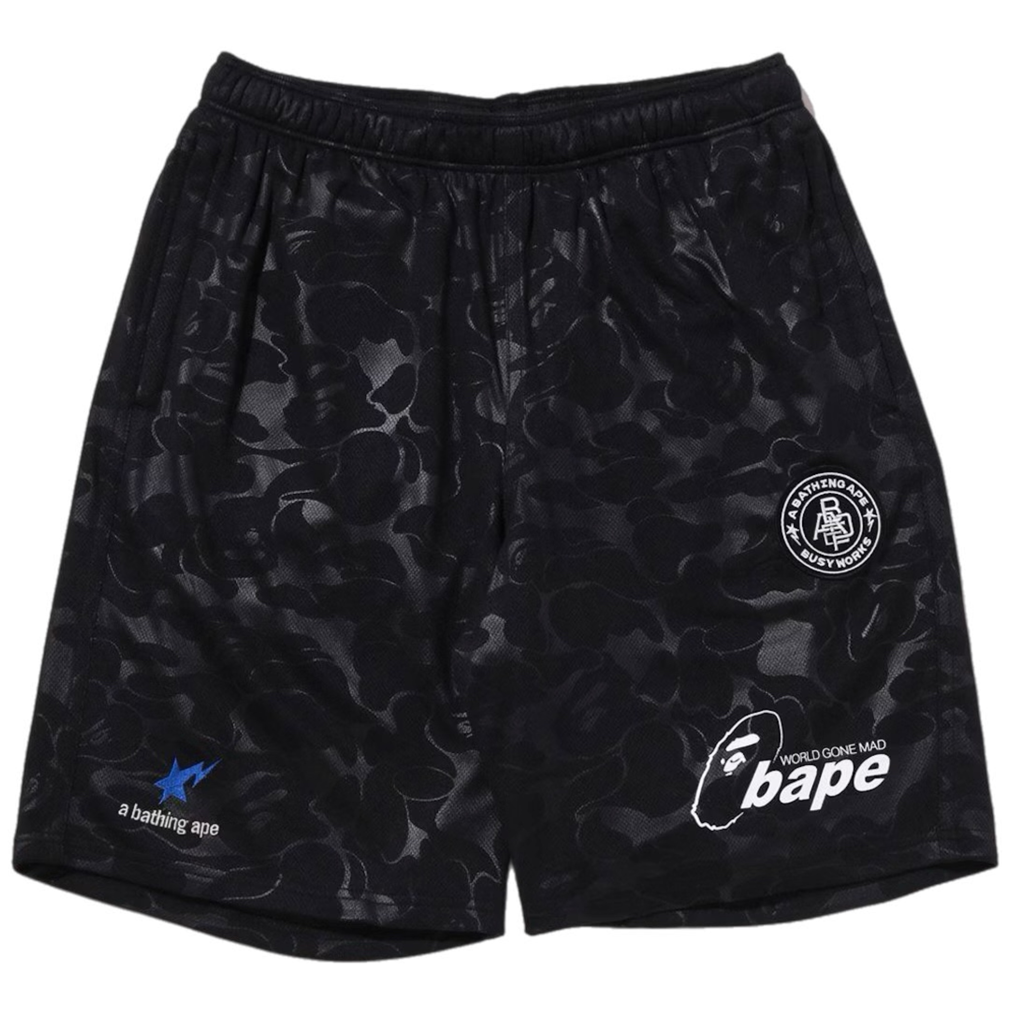 (L) Bape Soccer Game Shorts Black 2022