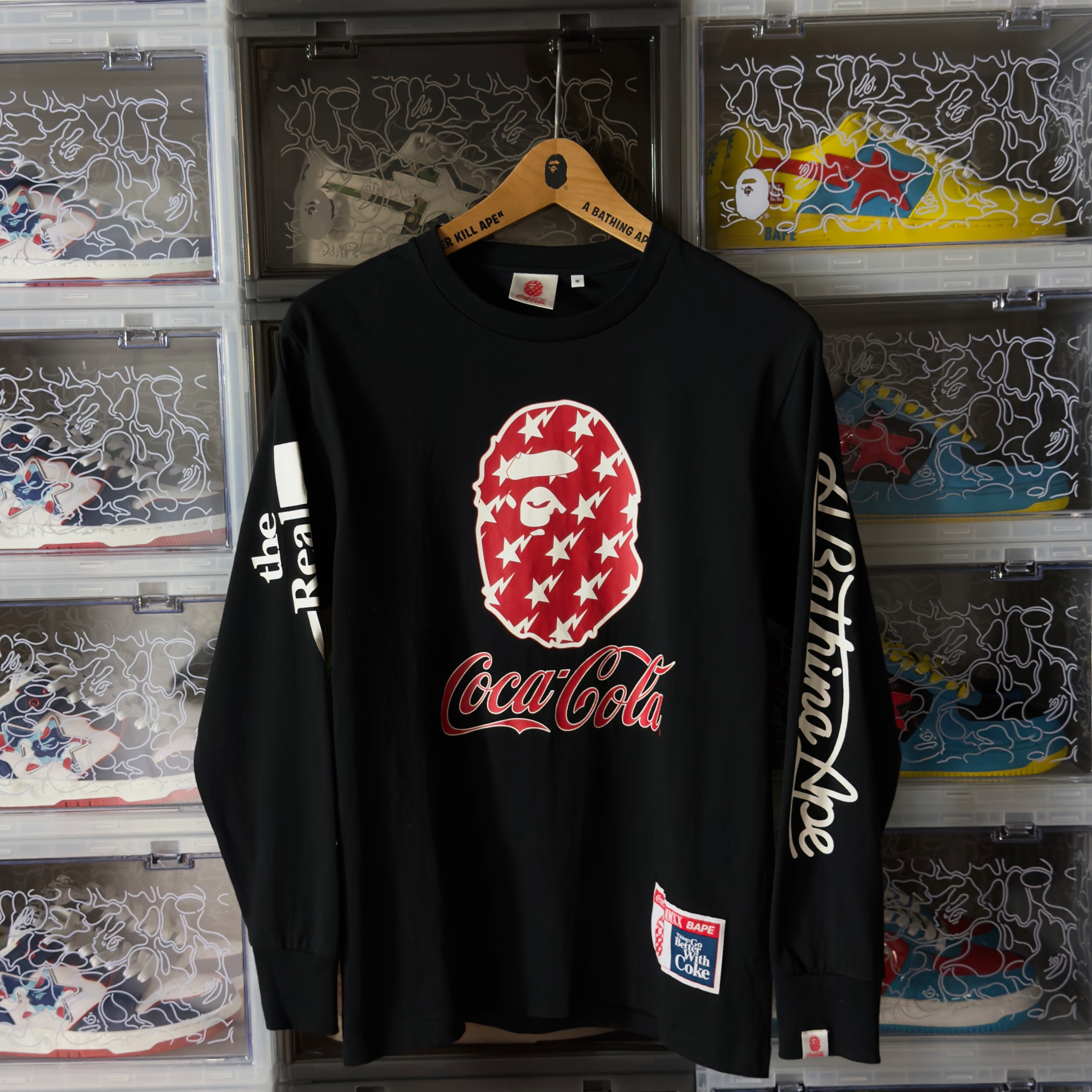 (S) Bape x Coca Cola L/S Tee Black 2020