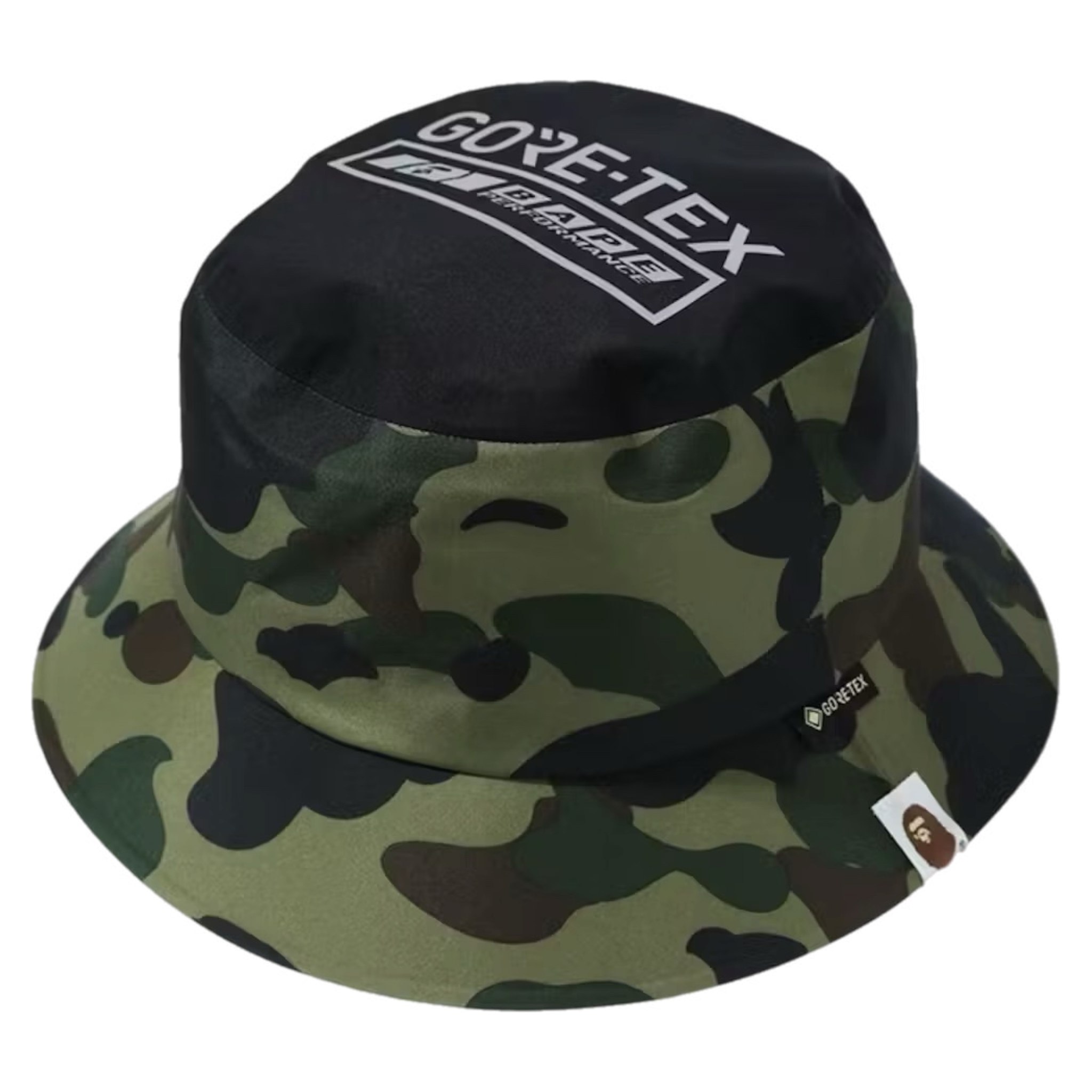 (L) Bape Gore-Tex 1st Camo Bucket Hat Green 2020