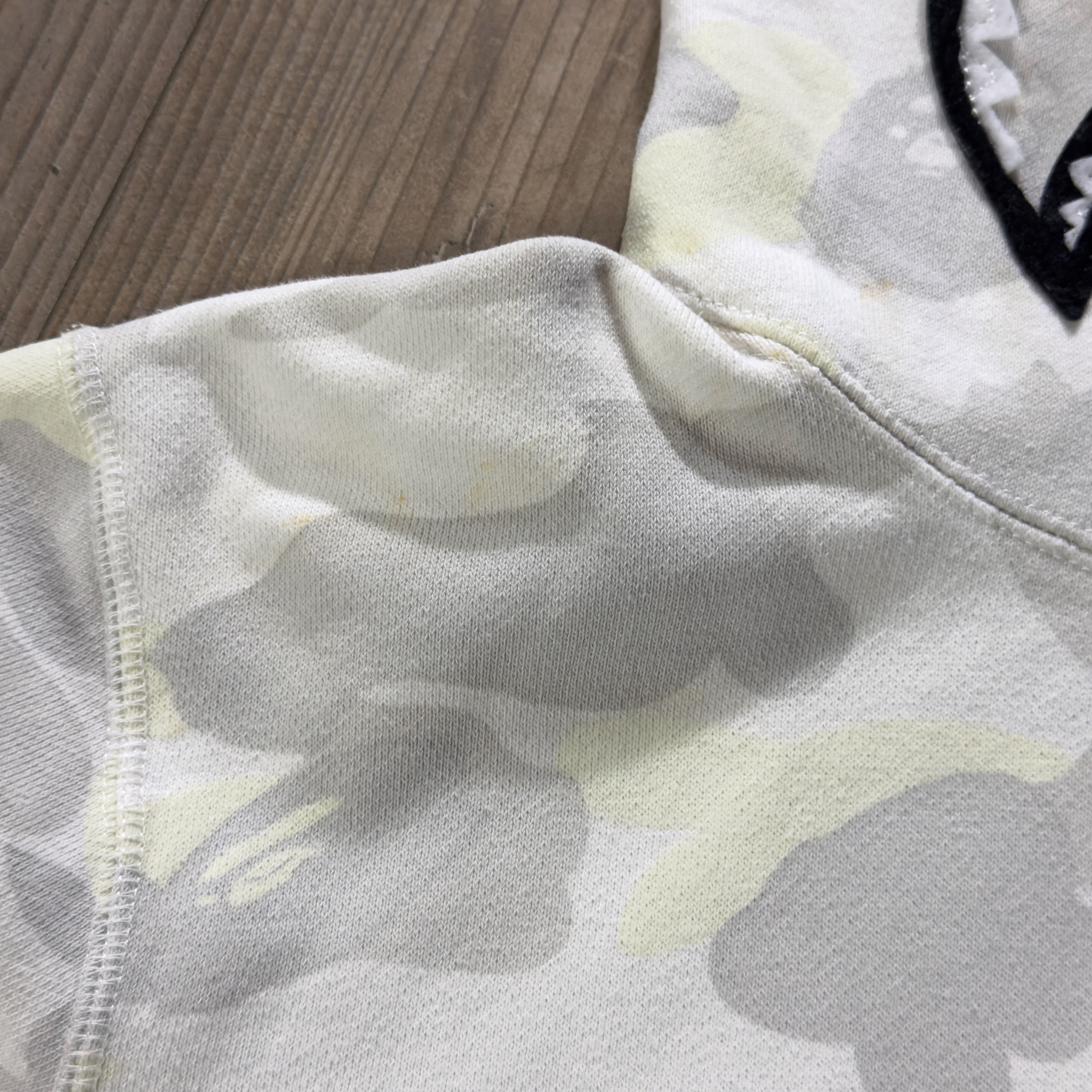 (L) Bape City Camo Shark Full Zip Hoodie White/Black