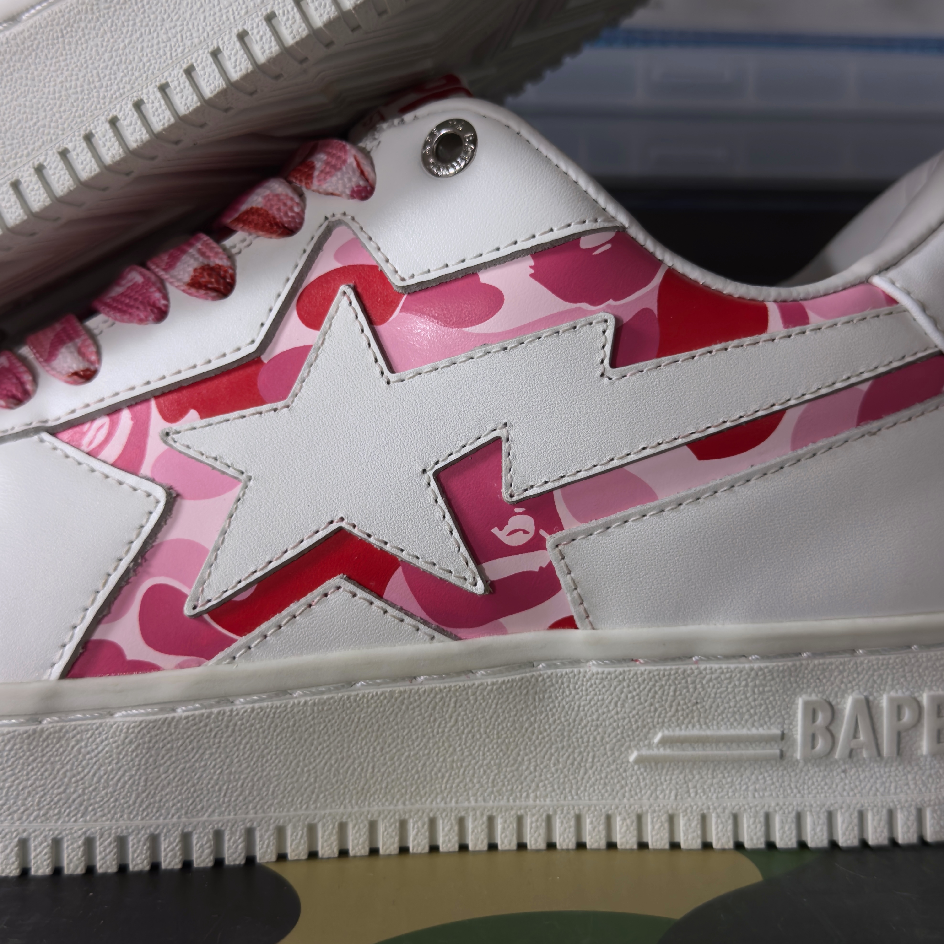 (42) A Bathing Ape Bapesta Icon ABC Camo Pink 2024