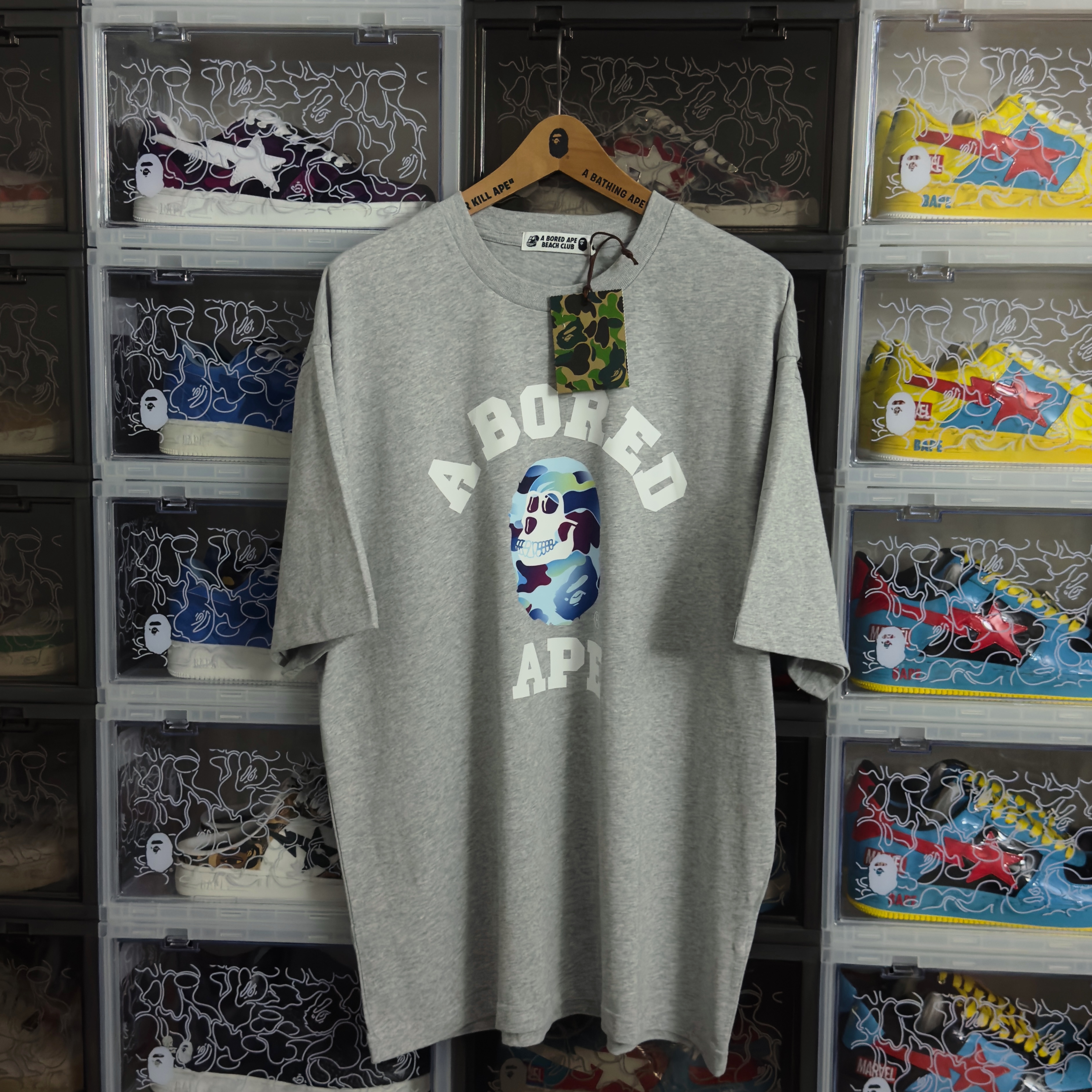 (XL) Bape x Bored Ape Yacht Club Concept Tee Gray 2024