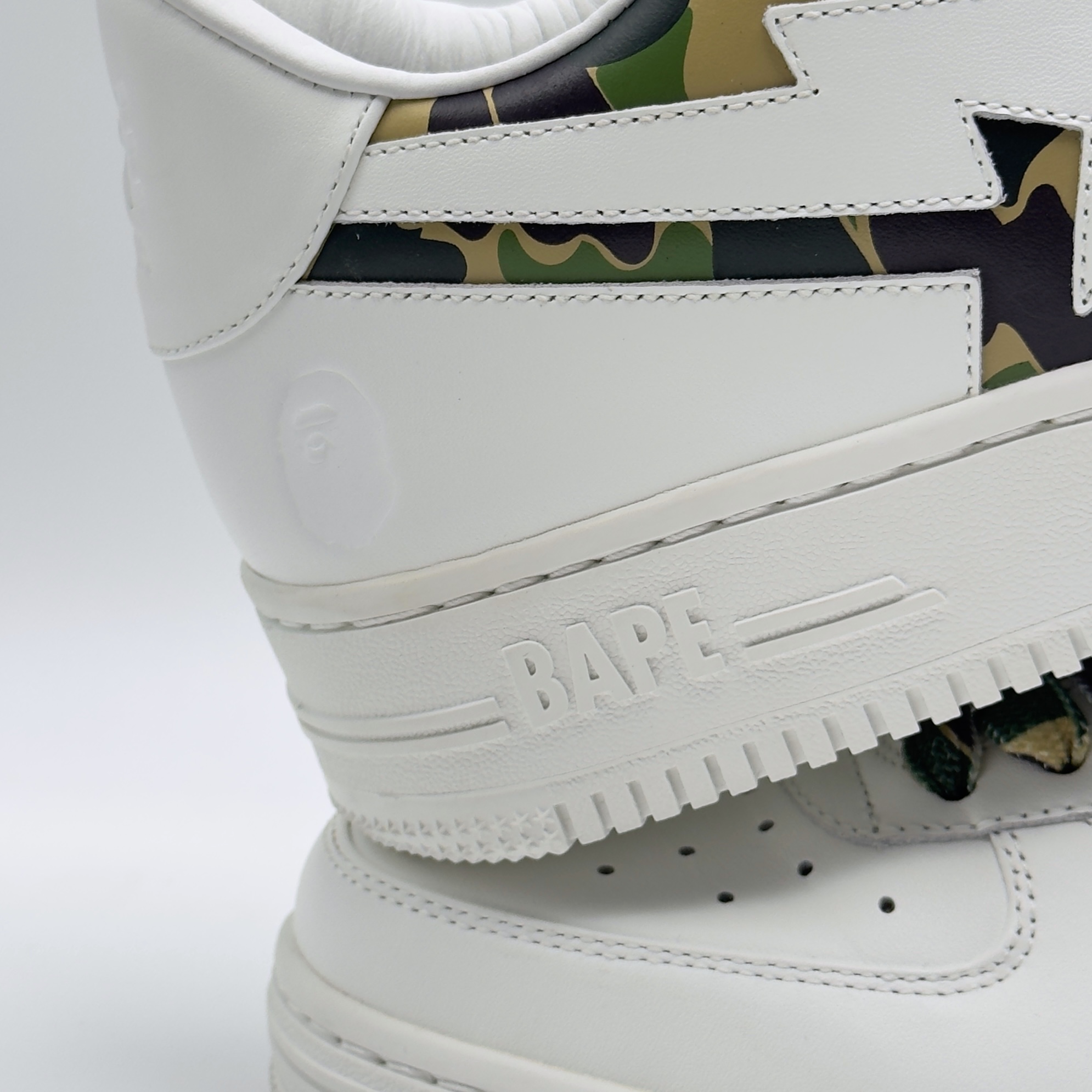 (42,5) A Bathing Ape Bapesta ABC Camo White/Green 2025