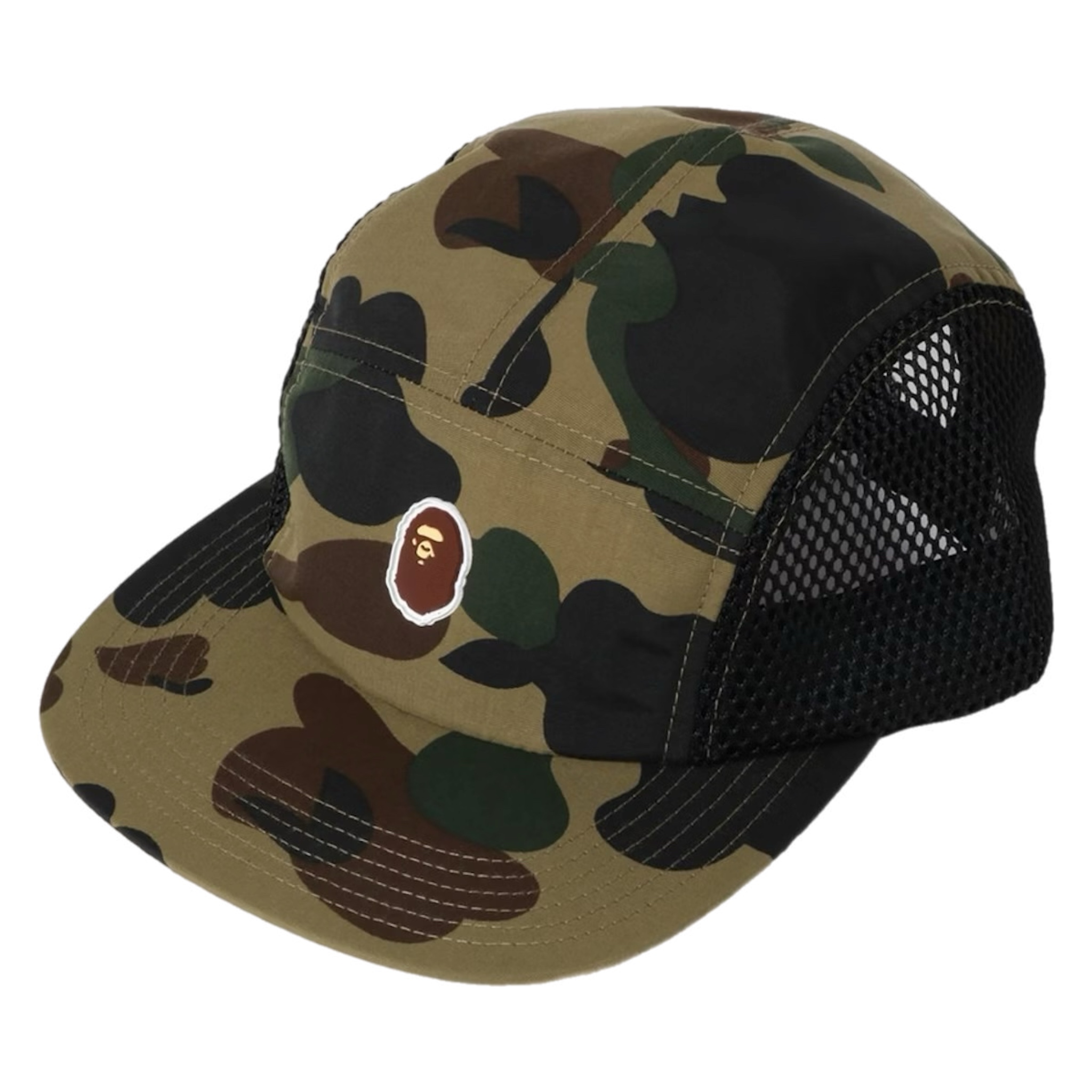 Bape 1st Camo Ape Head One Point Mesh Jet Cap Green 2019