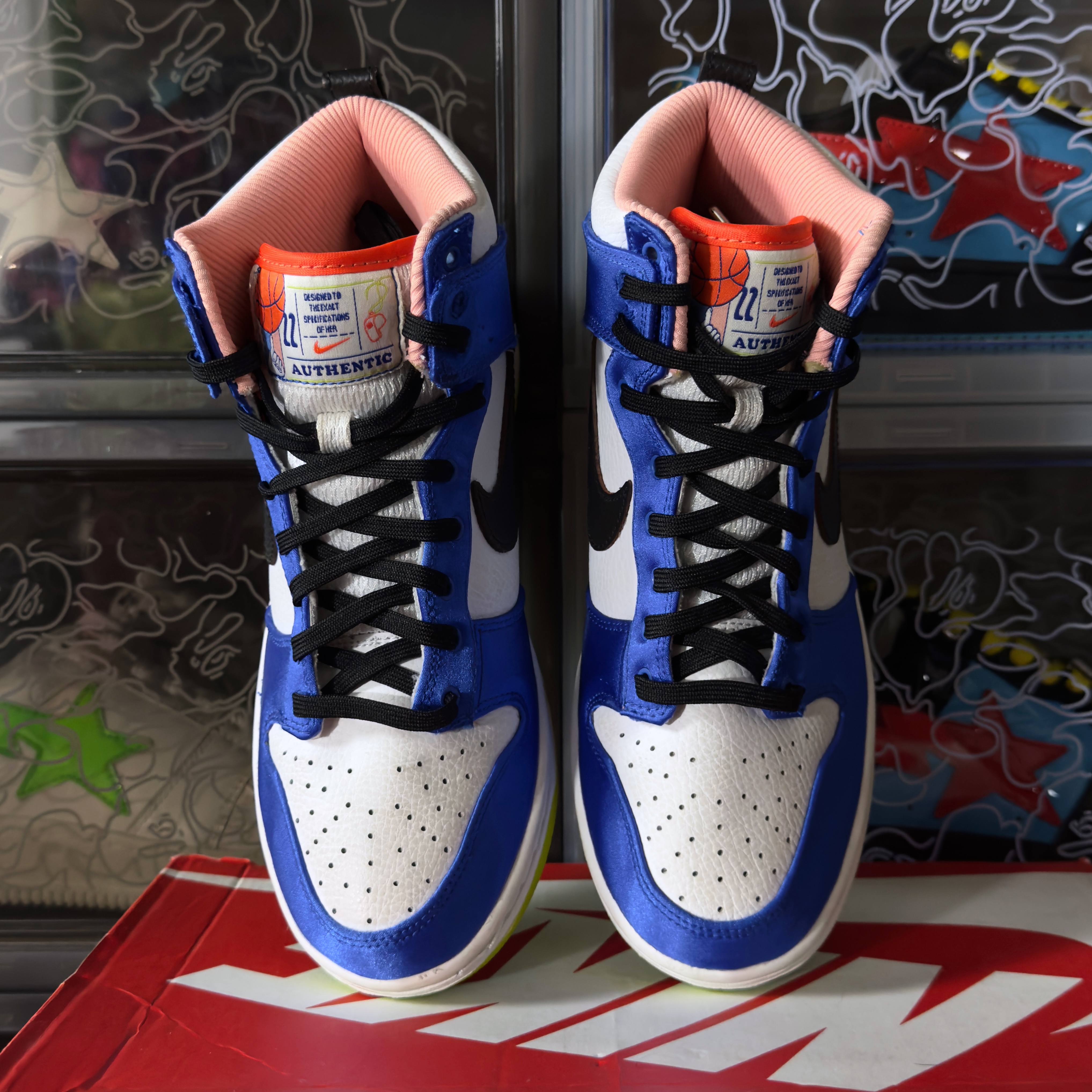 (38,5) Women’s Nike Dunk High Blue Satin 2022
