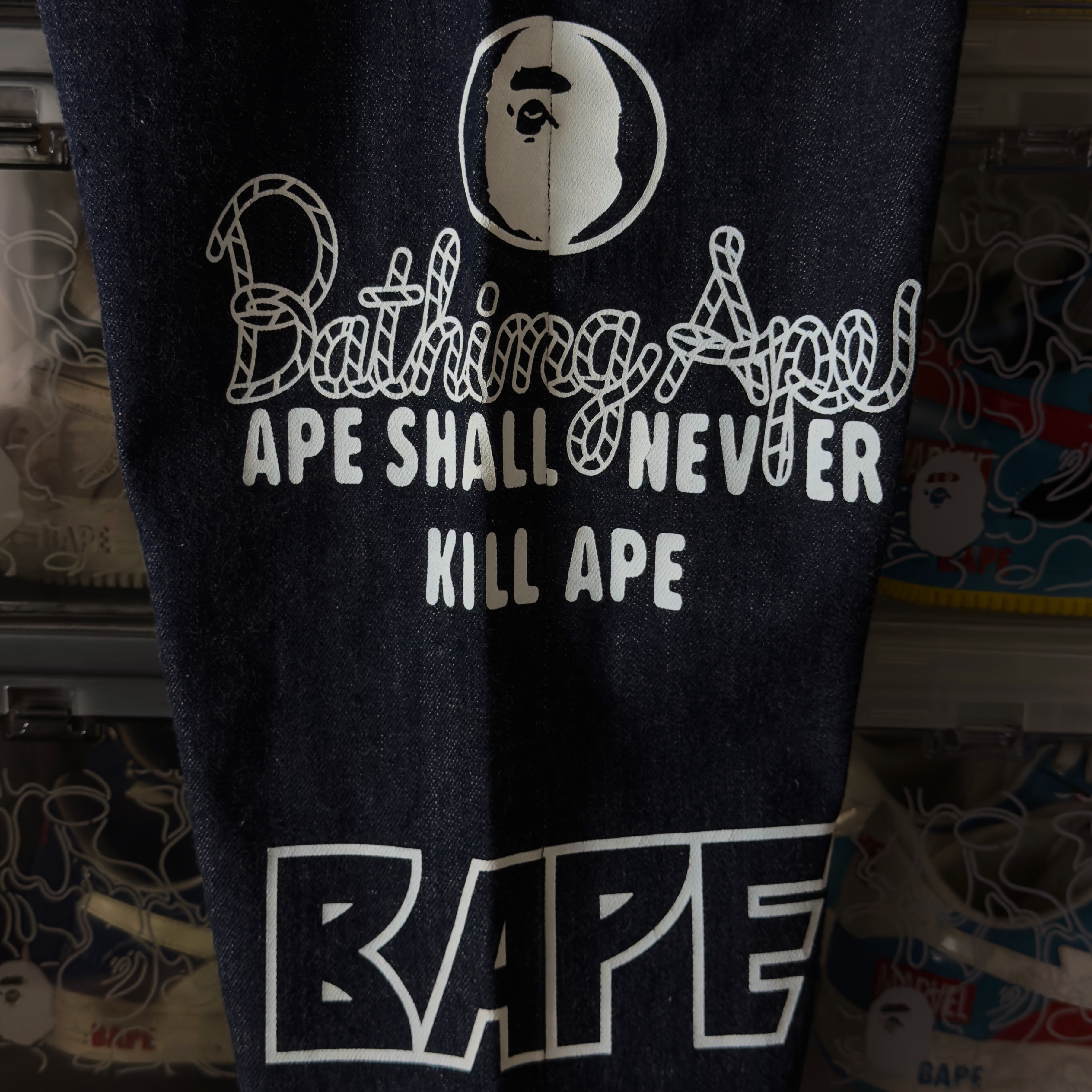 (L) Bape 1999 Type-02 Print Regular Jeans 2015 