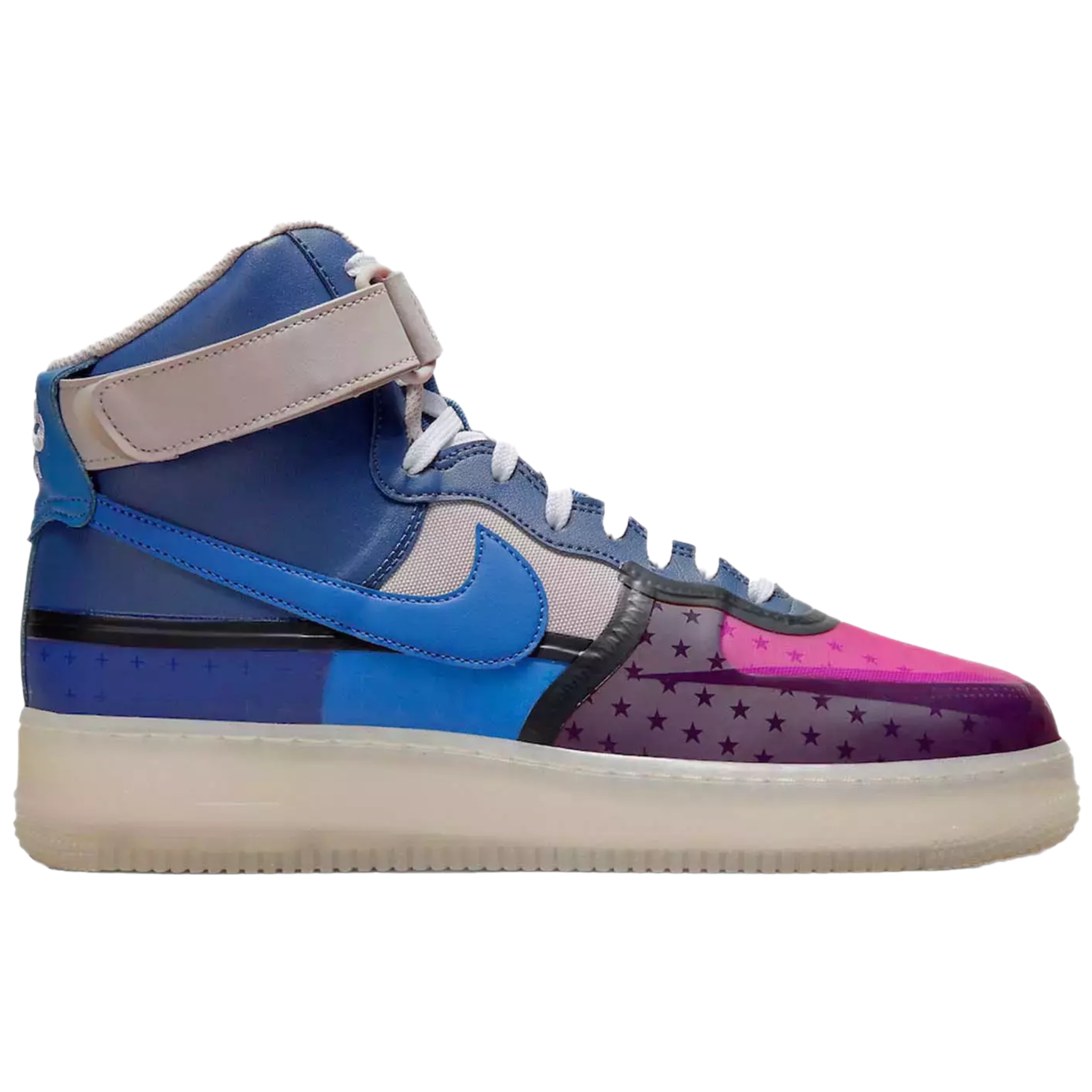 (38) Nike Air Force 1 High '07 Premium Thunder Blue Pink Prime 2022