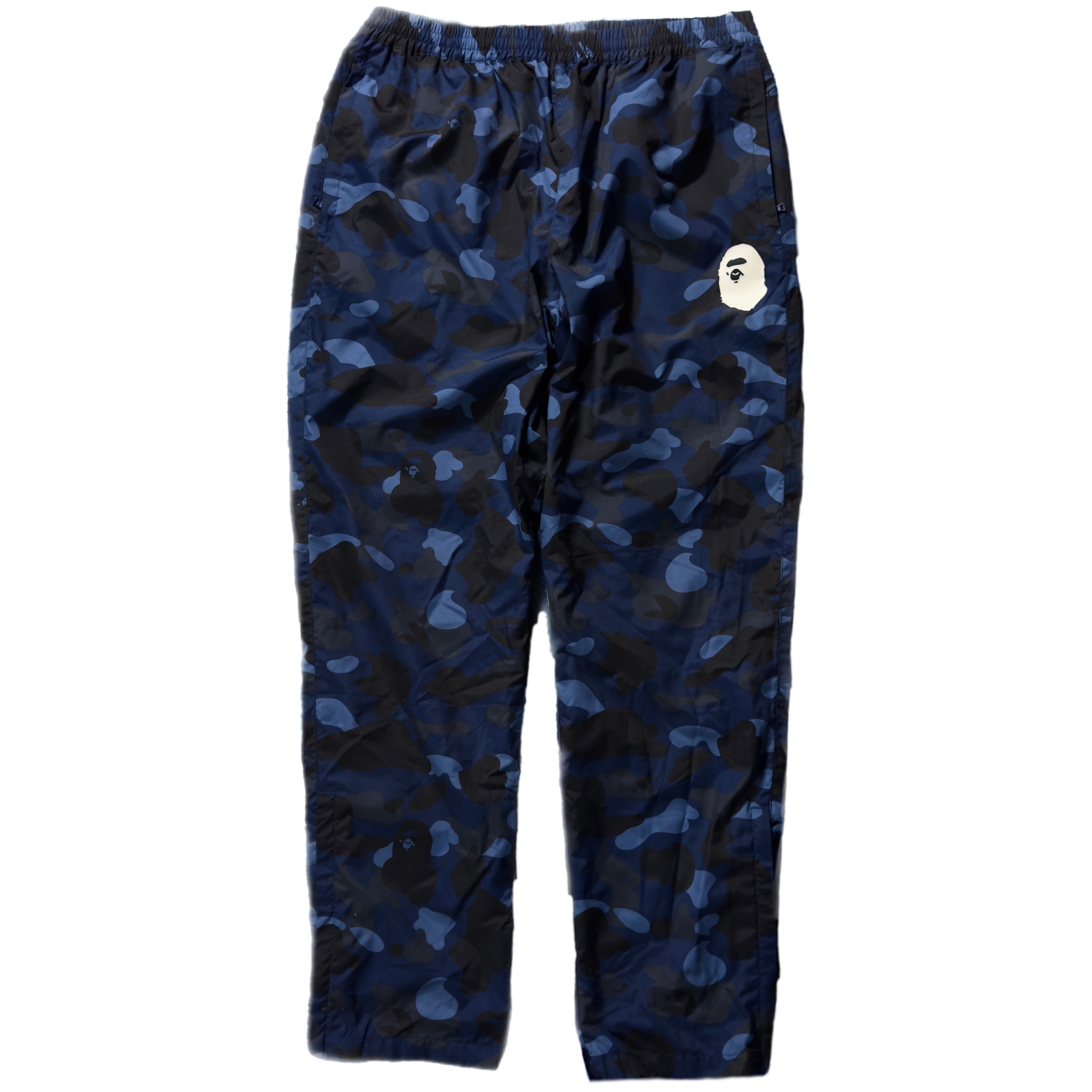 (L) Bape Color Camo Track Pants Navy 