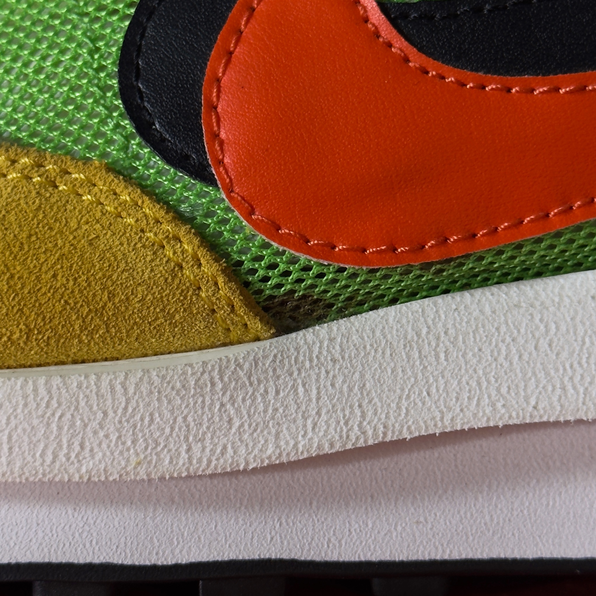 (44) Nike x Sacai LD Waffle Green Gusto 2019