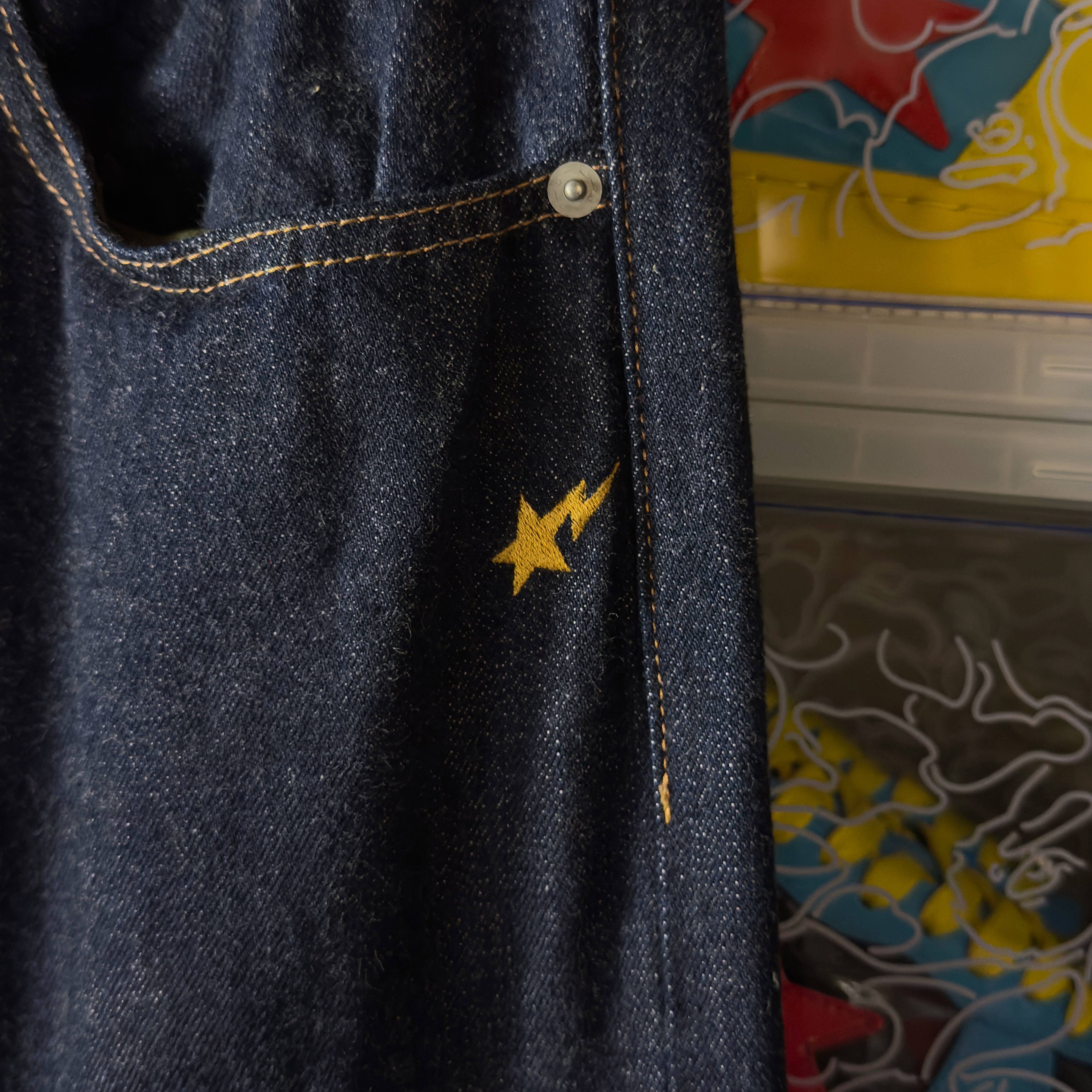 (L) Bape 1999 Type-02 Print Regular Jeans 2015 