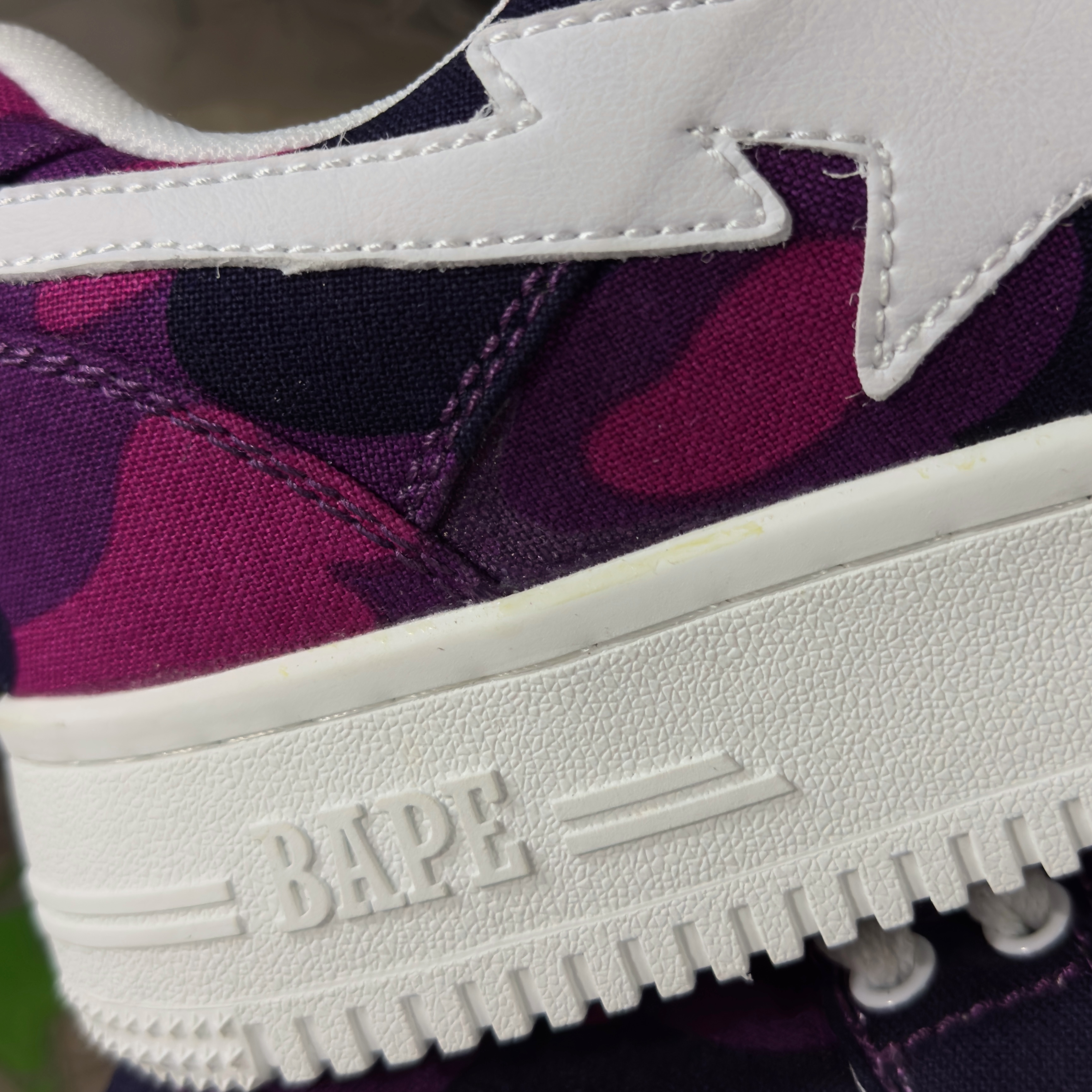 (44) A Bathing Ape Bapesta Color Camo Purple