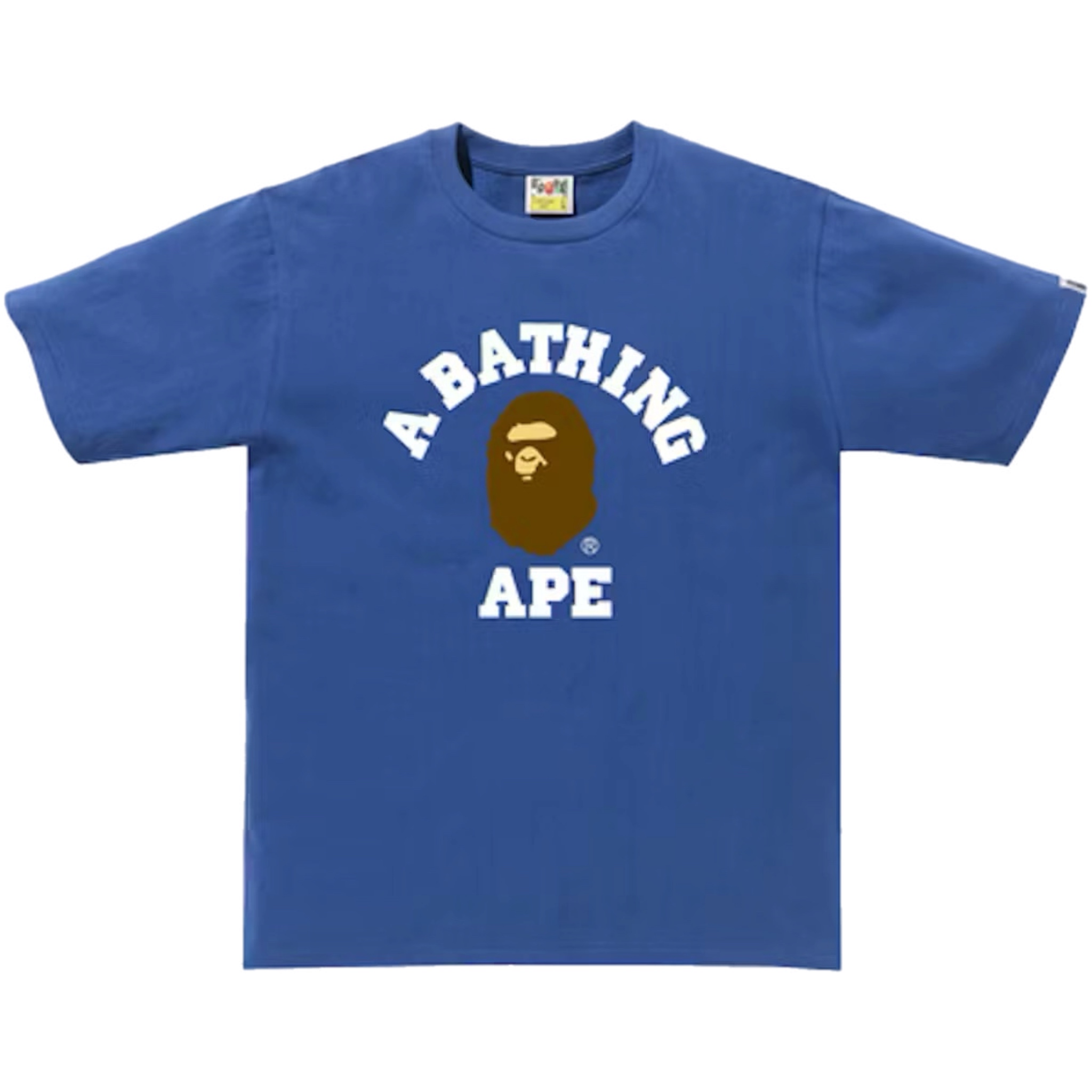 (L) Bape College Tee Blue