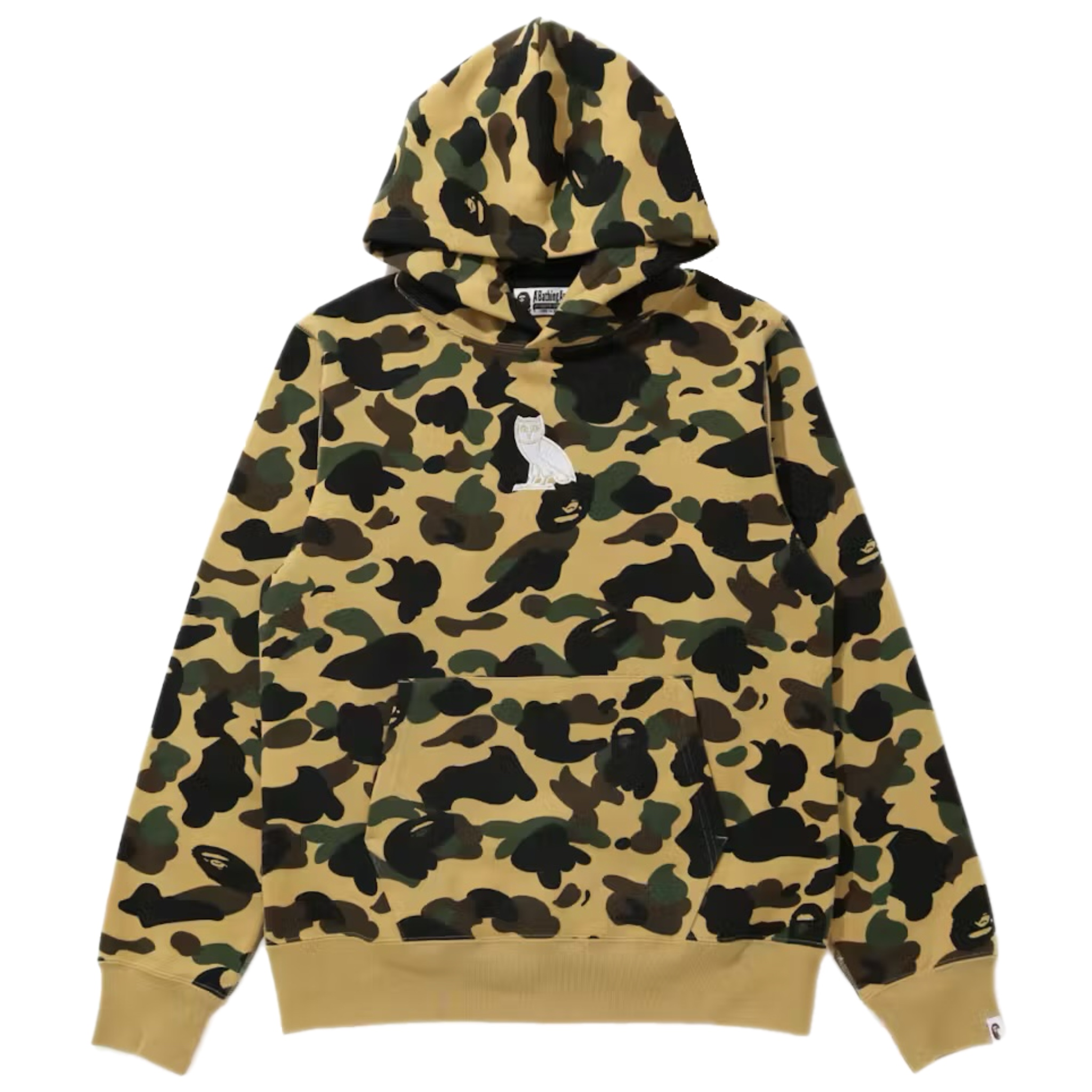 (S) Bape x OVO 1st Camo Hoodie Yellow 2020