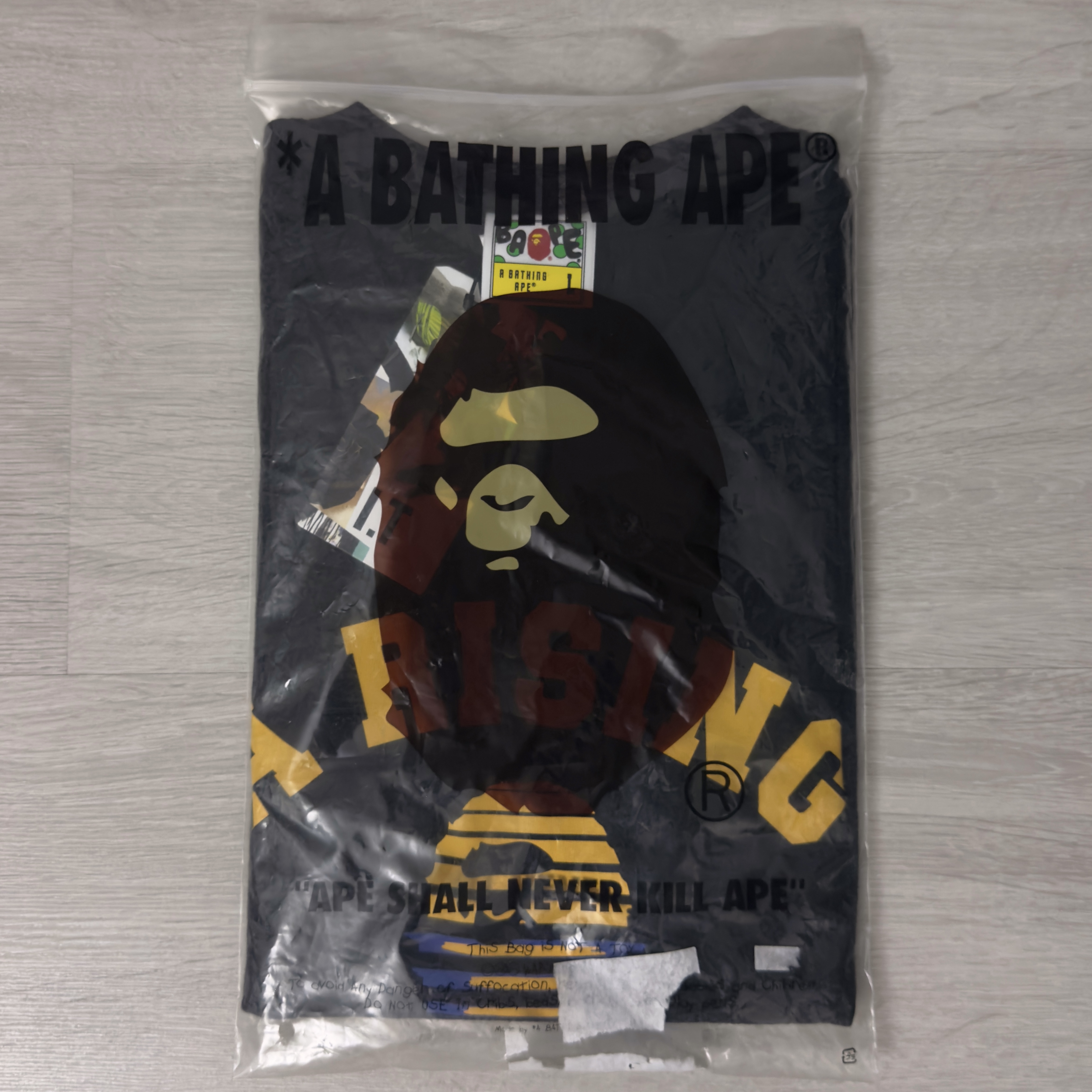 (L) Bape A Rising Bape Tee Black