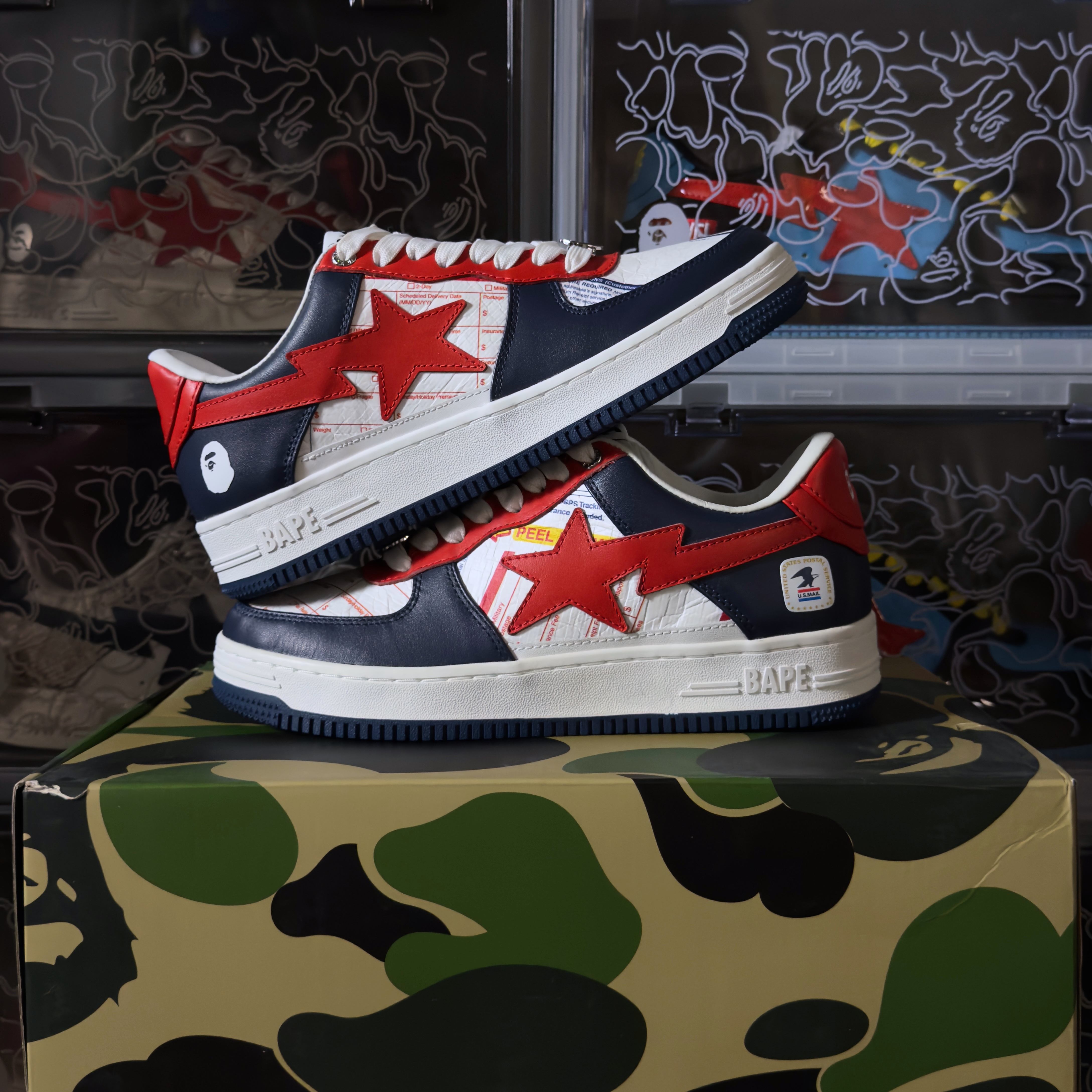 (41) A Bathing Ape Bapesta USPS 2022