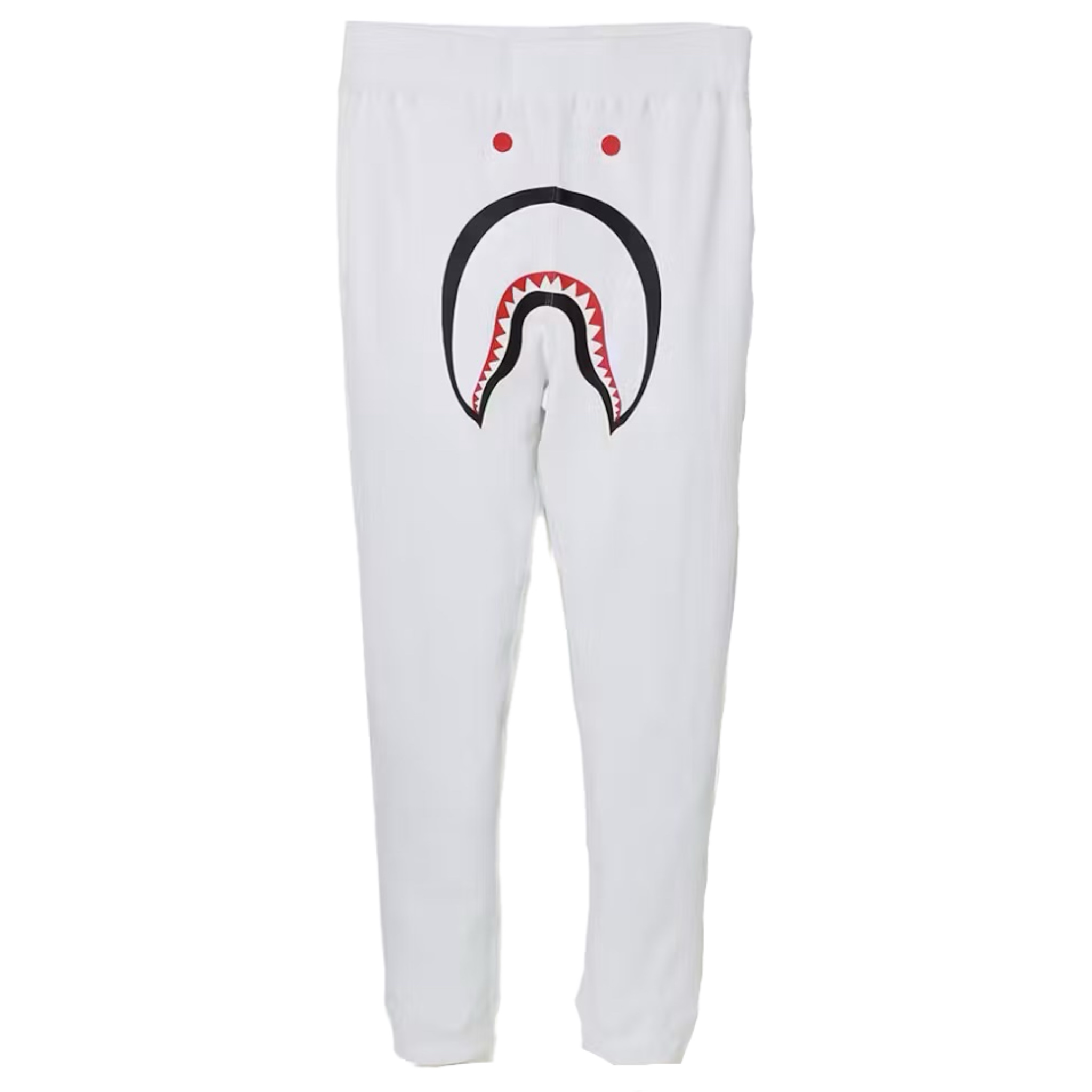 (L) Bape Shark Slim Sweat Pants White 2018