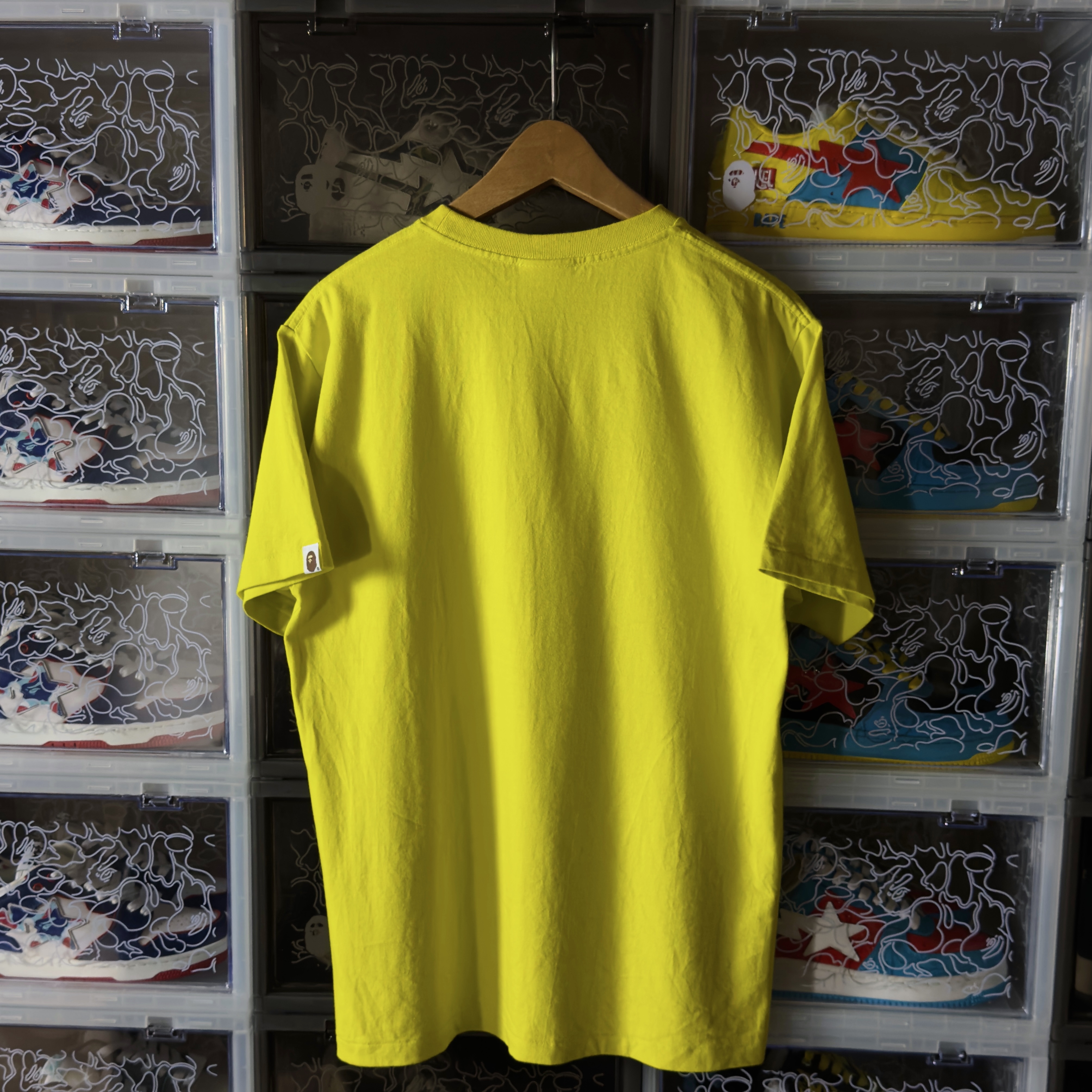 (M) Bape A Bathing Ape Tee Yellow