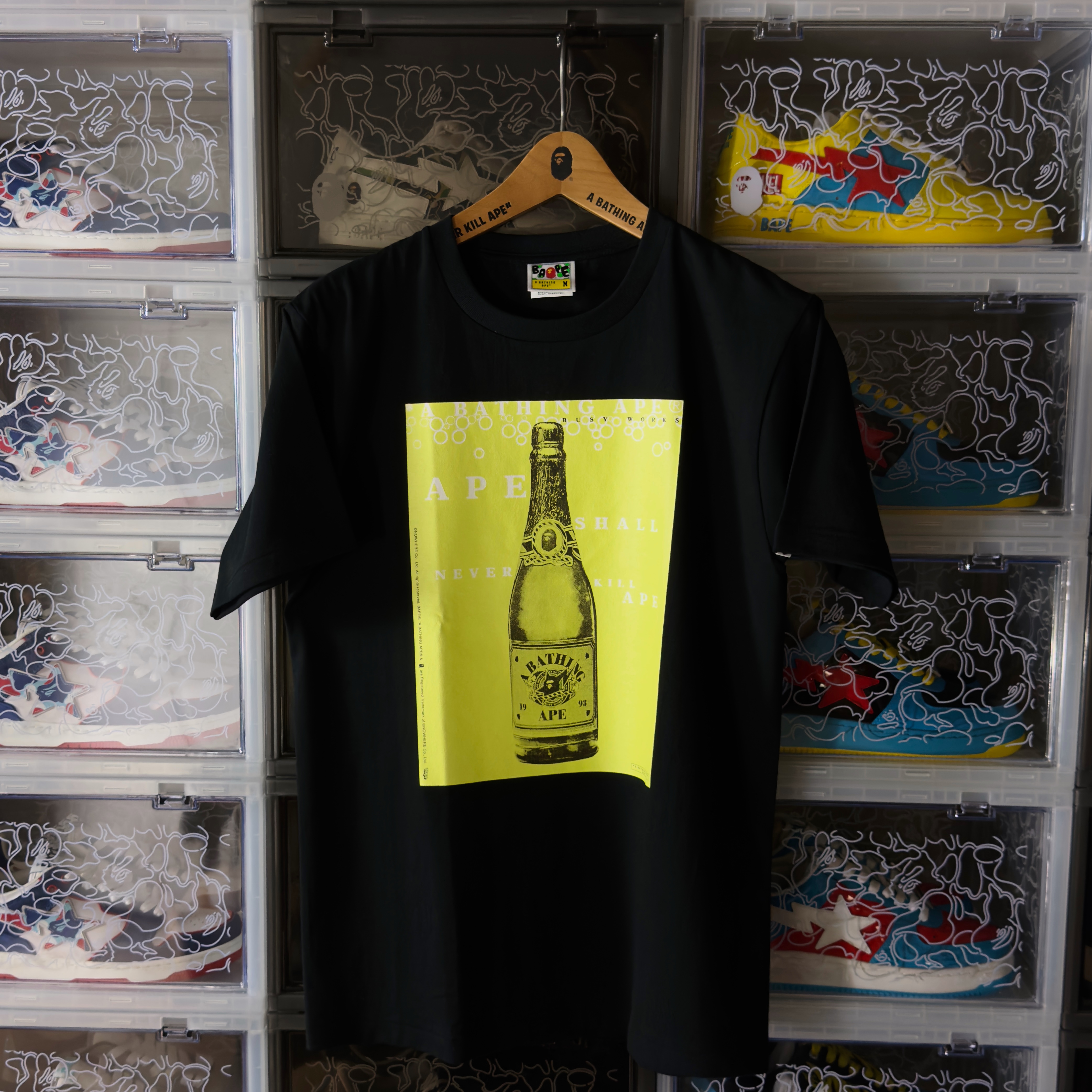 (M) Bape Champagne Tee Black 2021