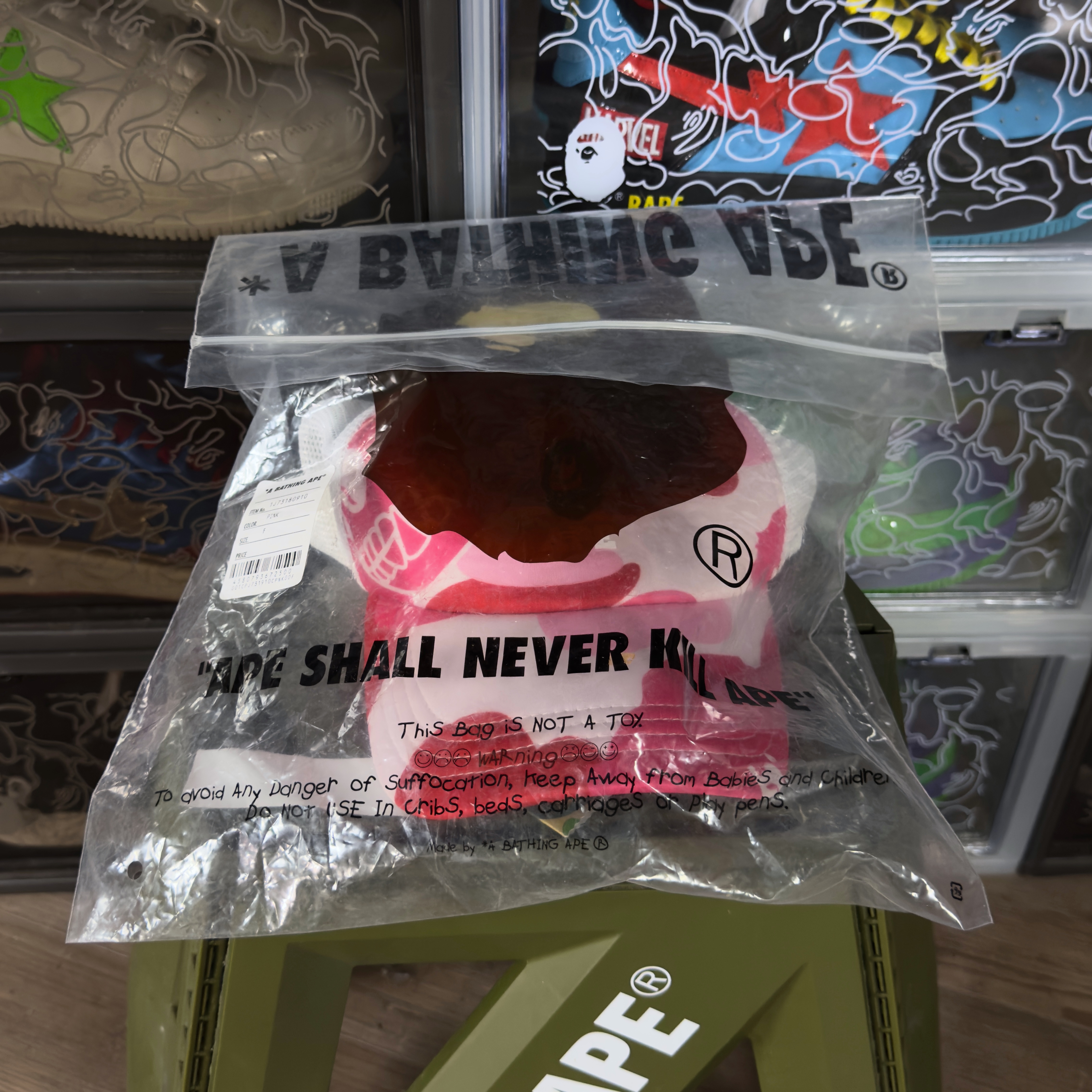 Bape x BAYC Mesh Cap Pink 2023