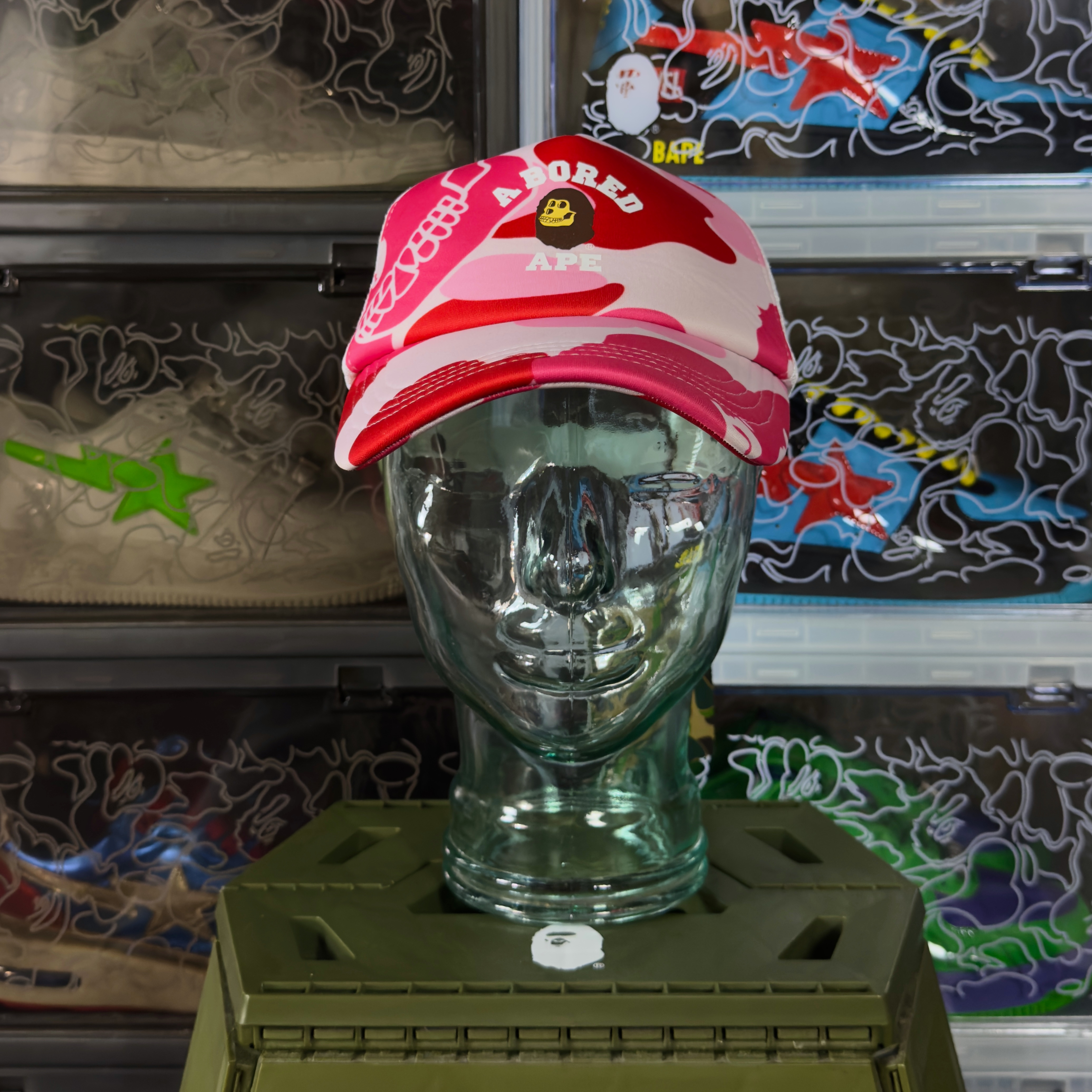 Bape x BAYC Mesh Cap Pink 2023