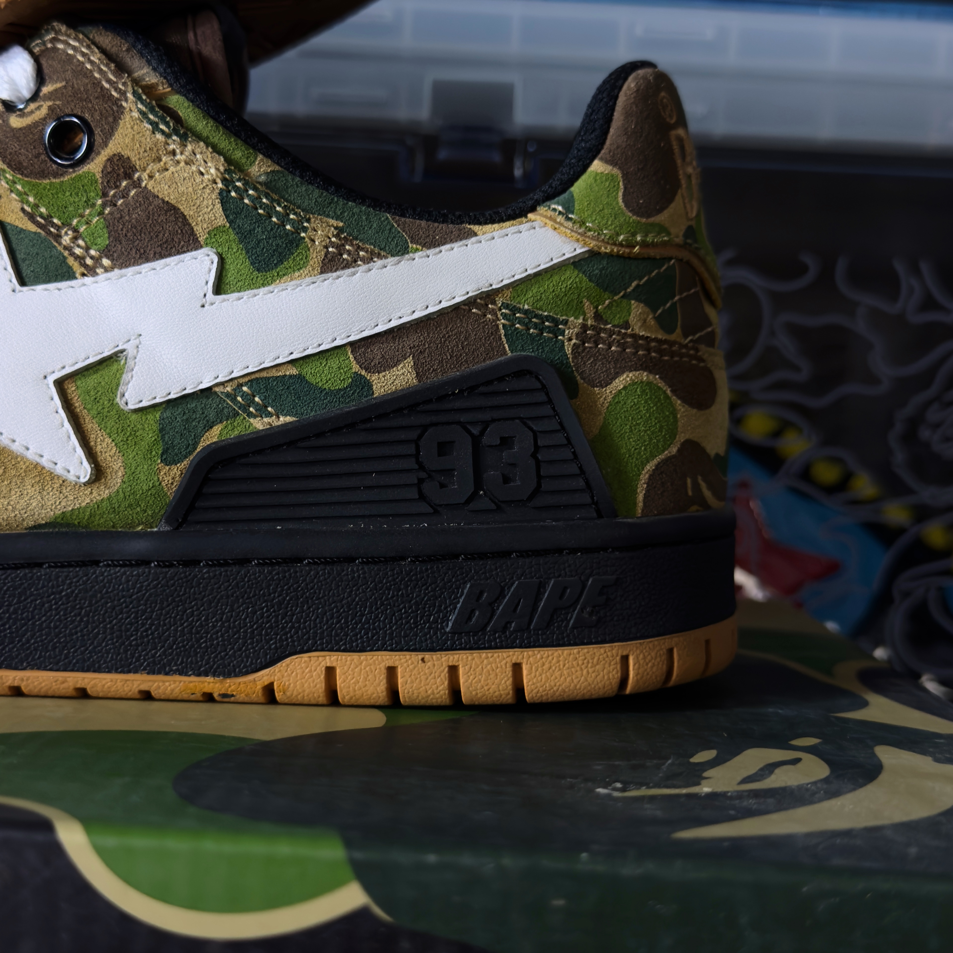 (42,5) A Bathing Ape Bape SK8STA ABC Camo Green 2022