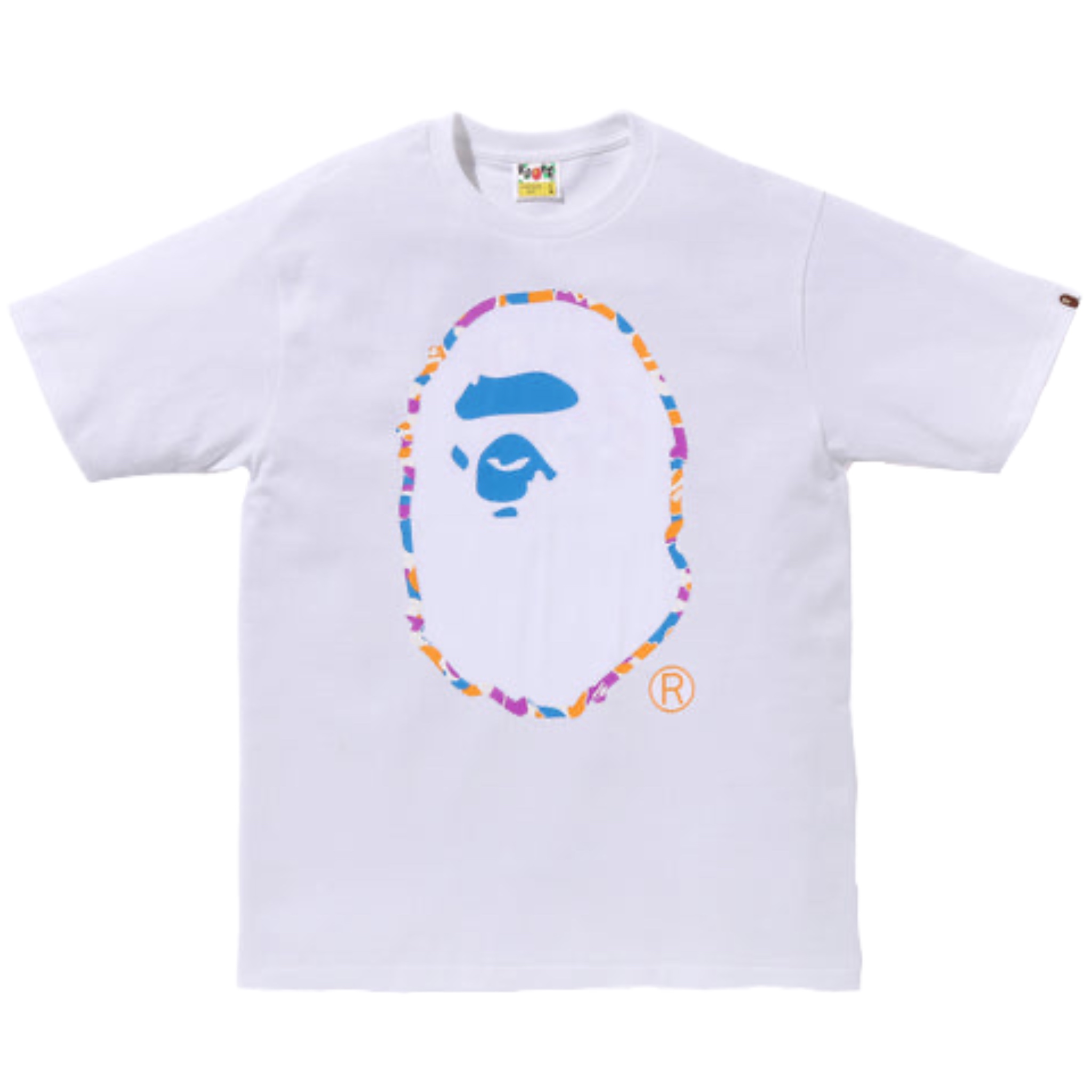 (L) Bape Los Angeles Store Big Ape Head Tee White 2024