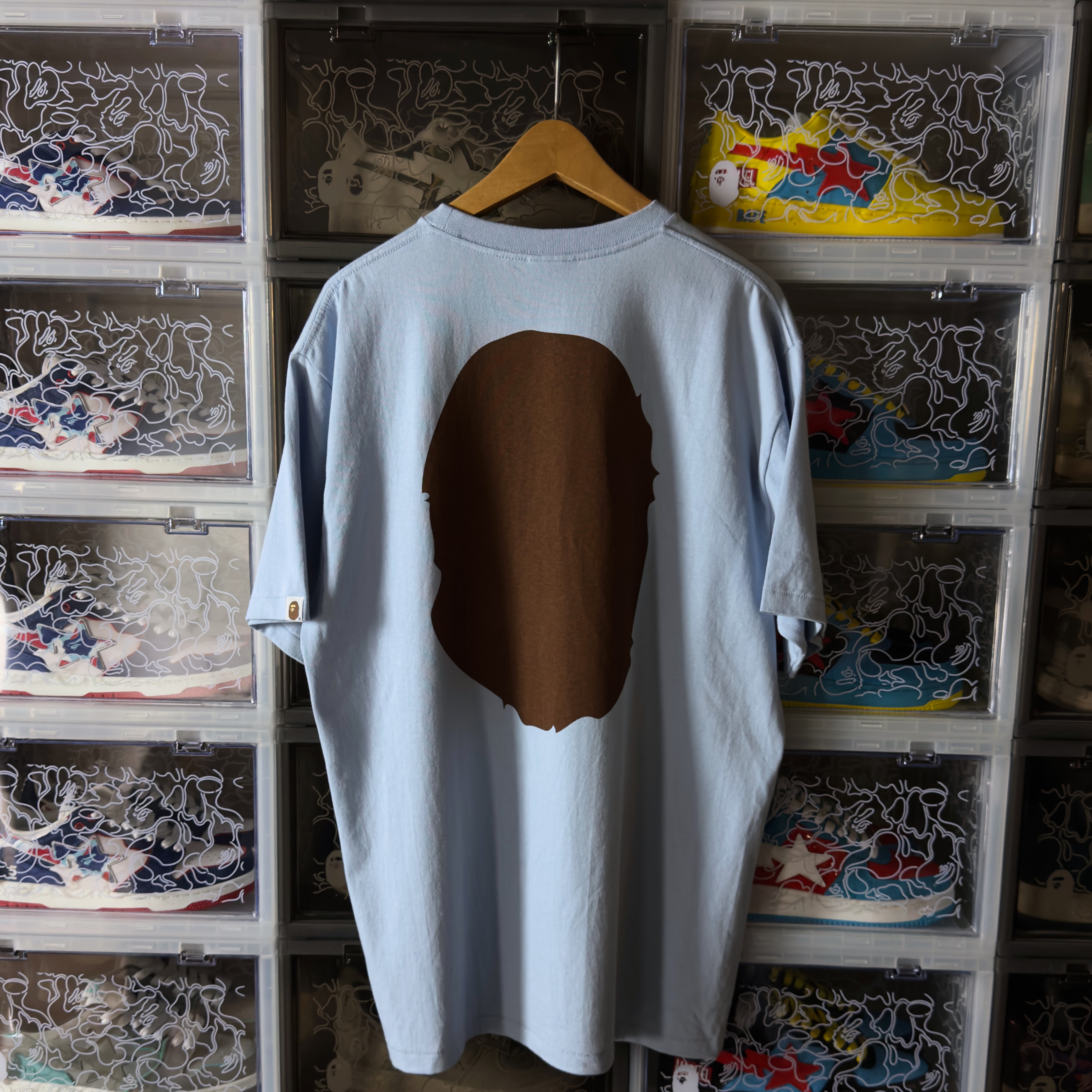 (XL) Bape Pigment Big Ape Head Tee Sax 2023