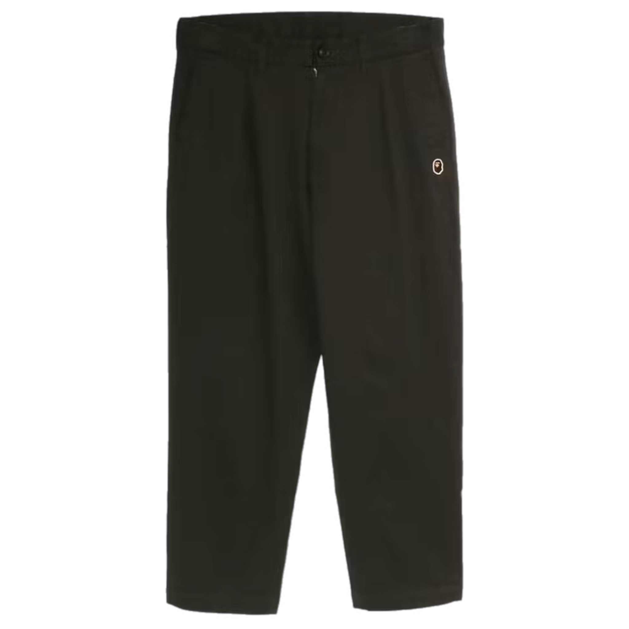 (L) Bape One Point Loose Fit Chino Pants Olive Drab