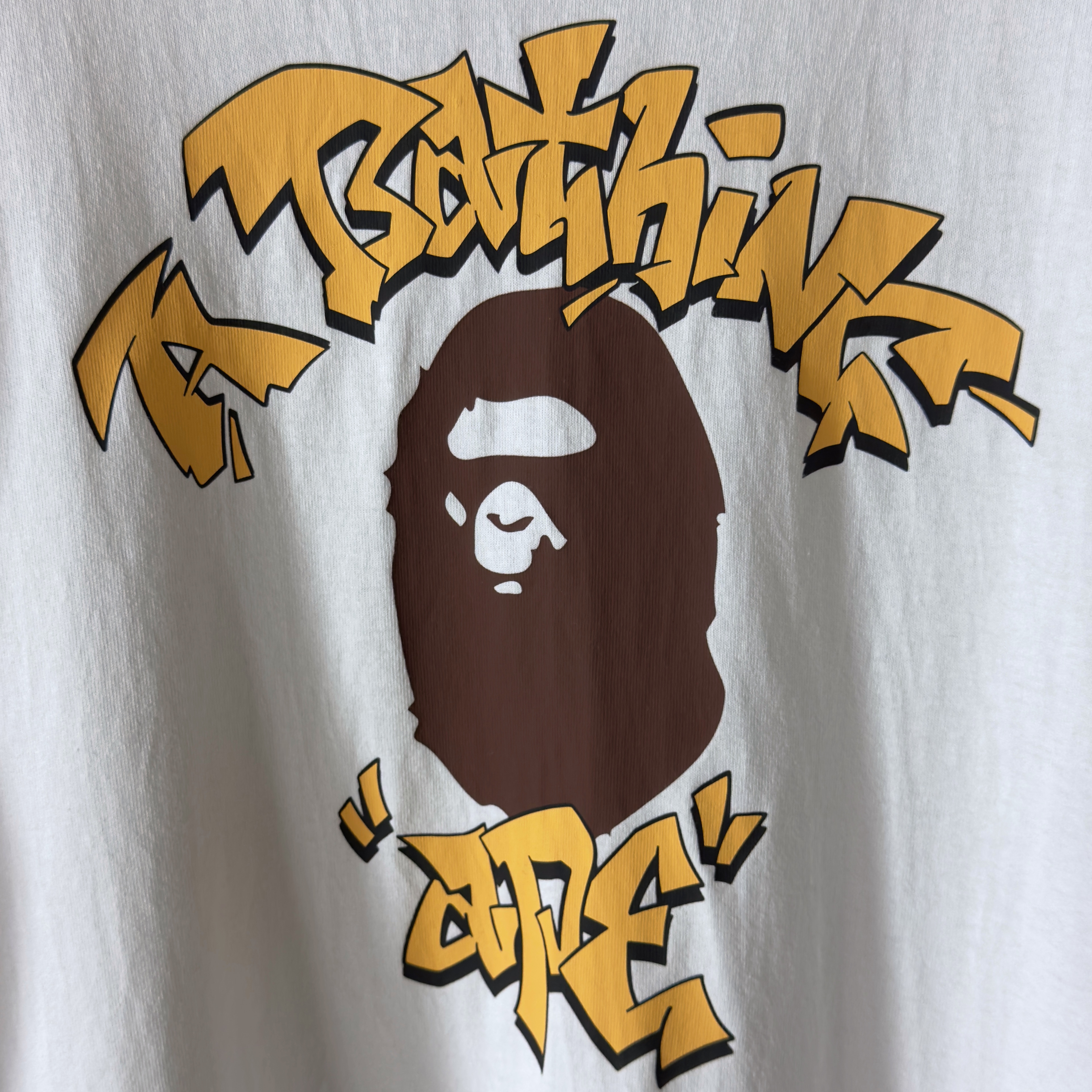 (XL) Bape Graffiti College Tee White 2023