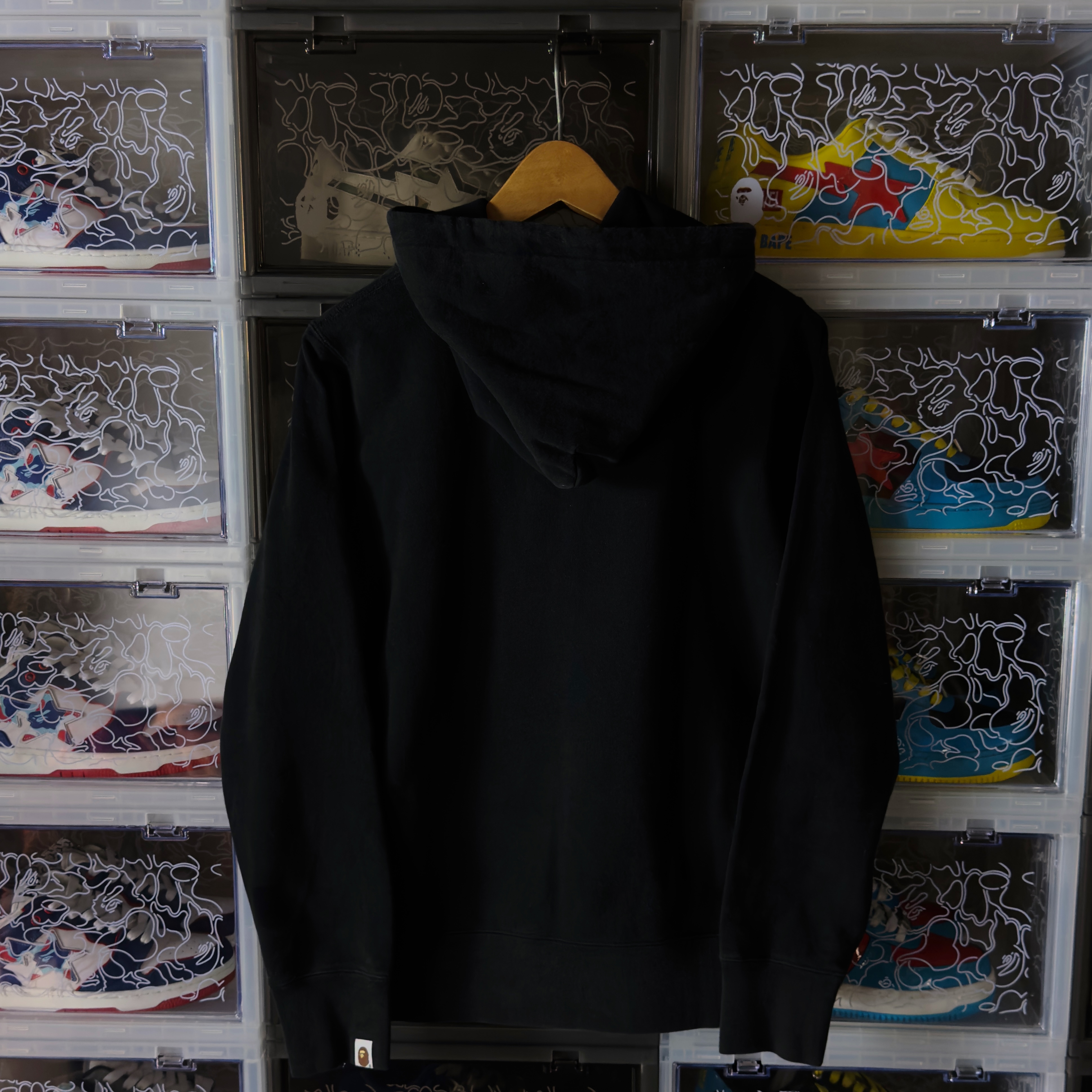 (S) Bape Tie Dye Hoodie Black/Red 2020