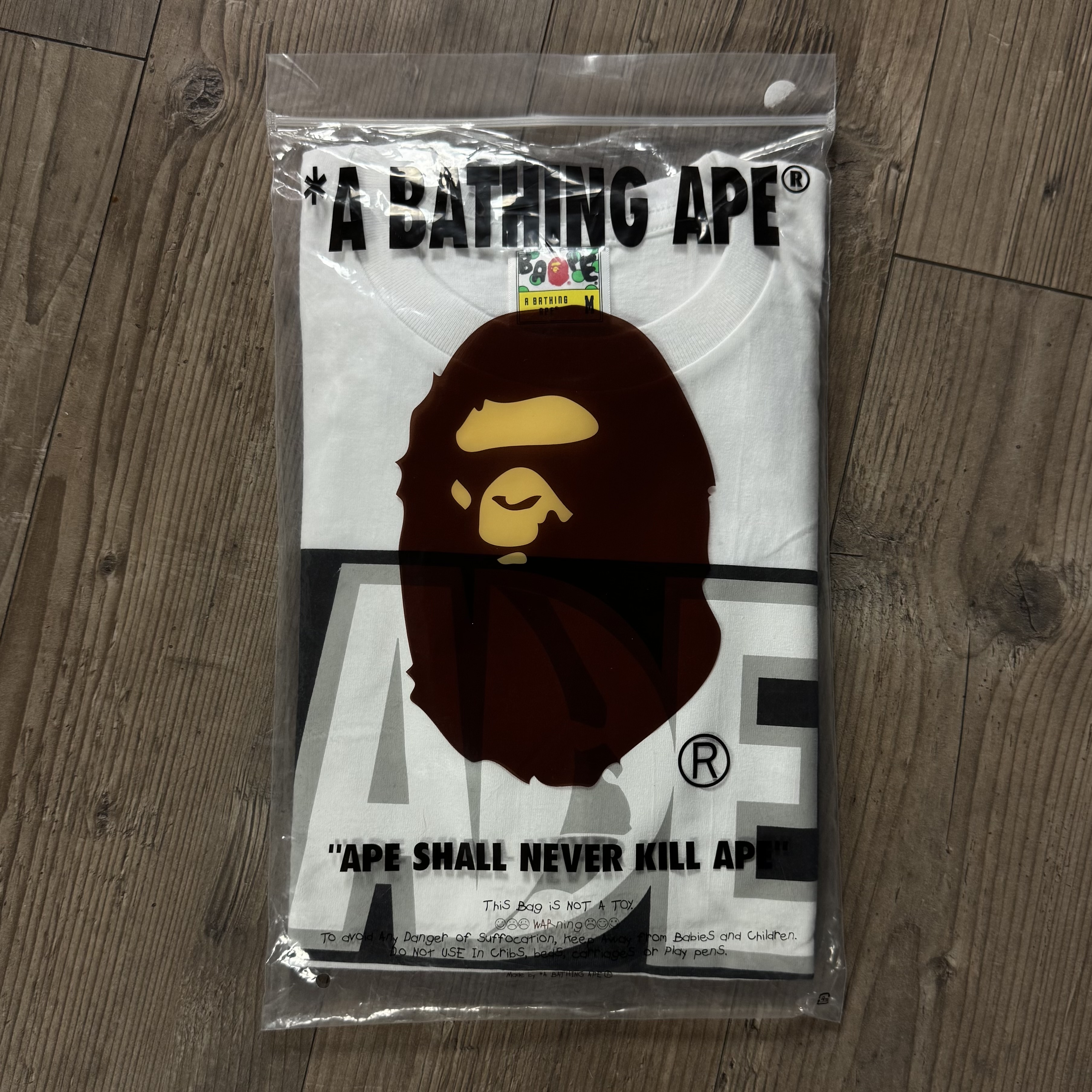 (M) Bape Ape Box Tee White 2023
