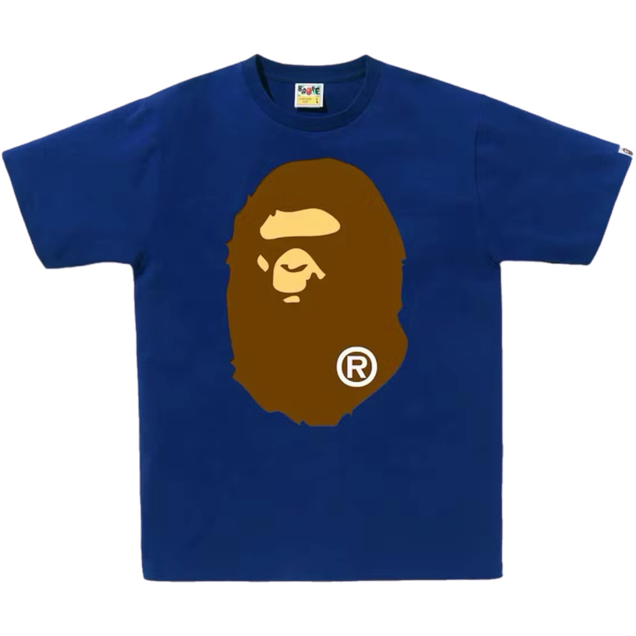 (L) Bape Big Ape Head Tee Blue