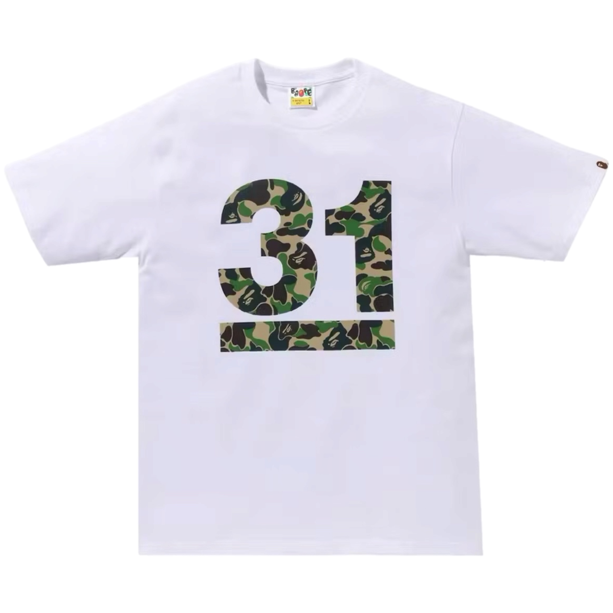 (S) A Bathing Ape 31st Anniversary ABC Camo Tee White/Green 2024